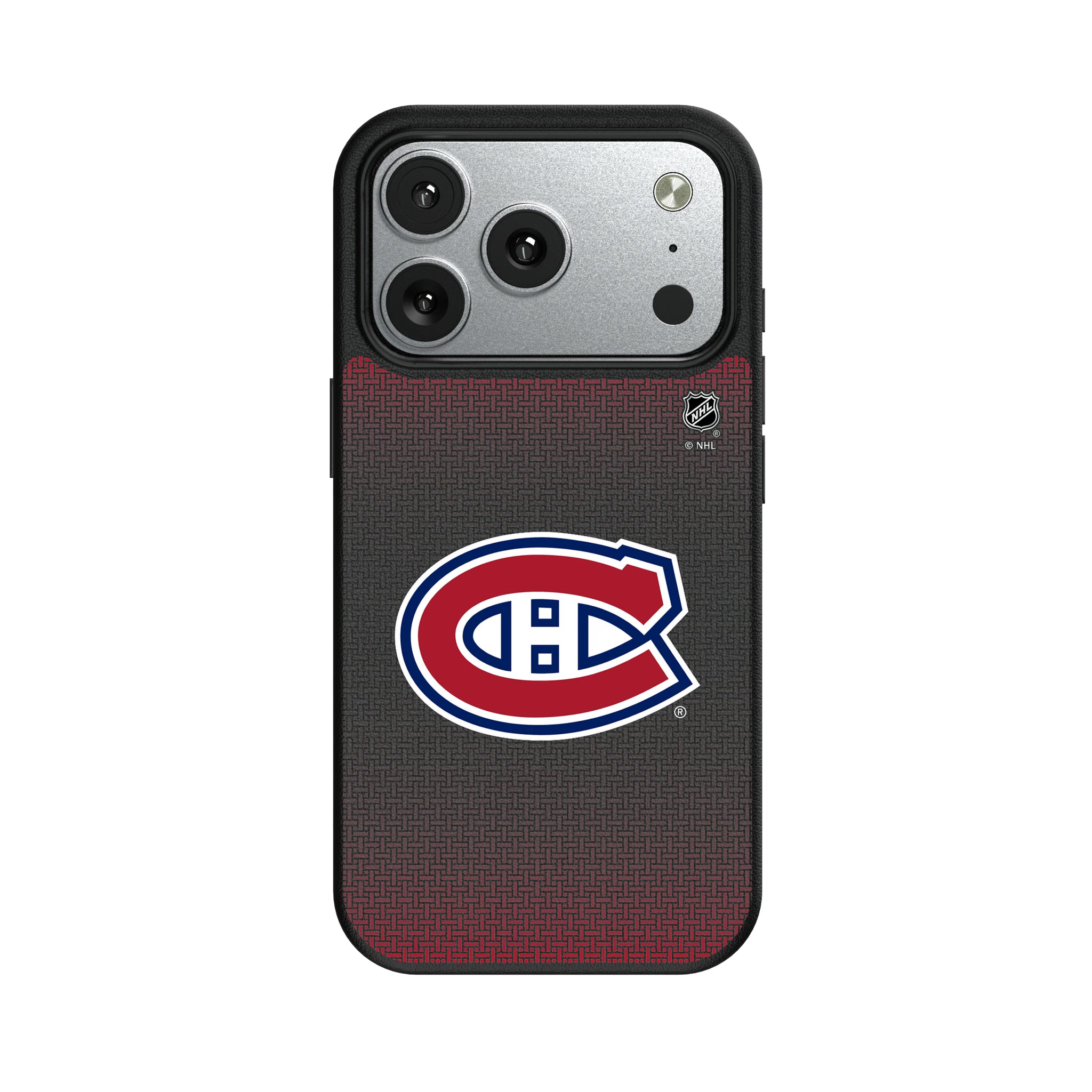 Montreal Canadiens Linen iPhone MagSafe Compatible Phone Case for Apple iPhone#Device_iPhone 17 Pro