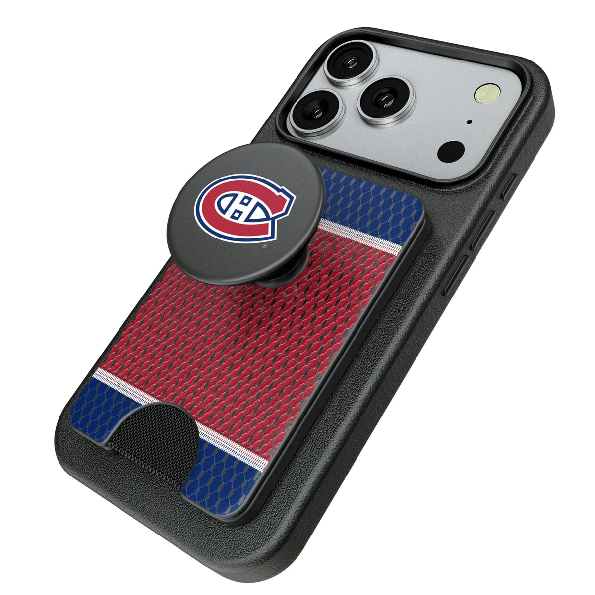 Montreal Canadiens Mesh Popsockets Wallet Magnetic - Isometric View