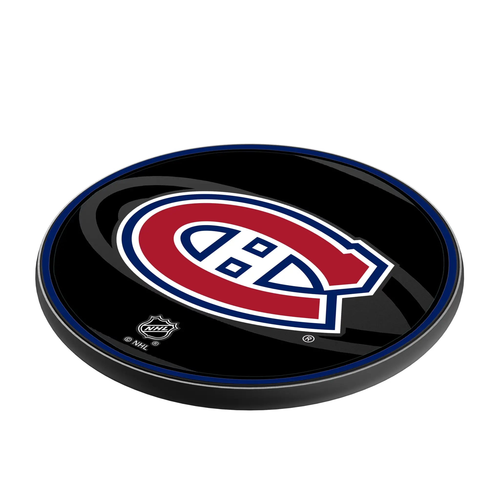 Montreal Canadiens Monocolor Tilt 15-Watt Wireless Charger - Isometric View