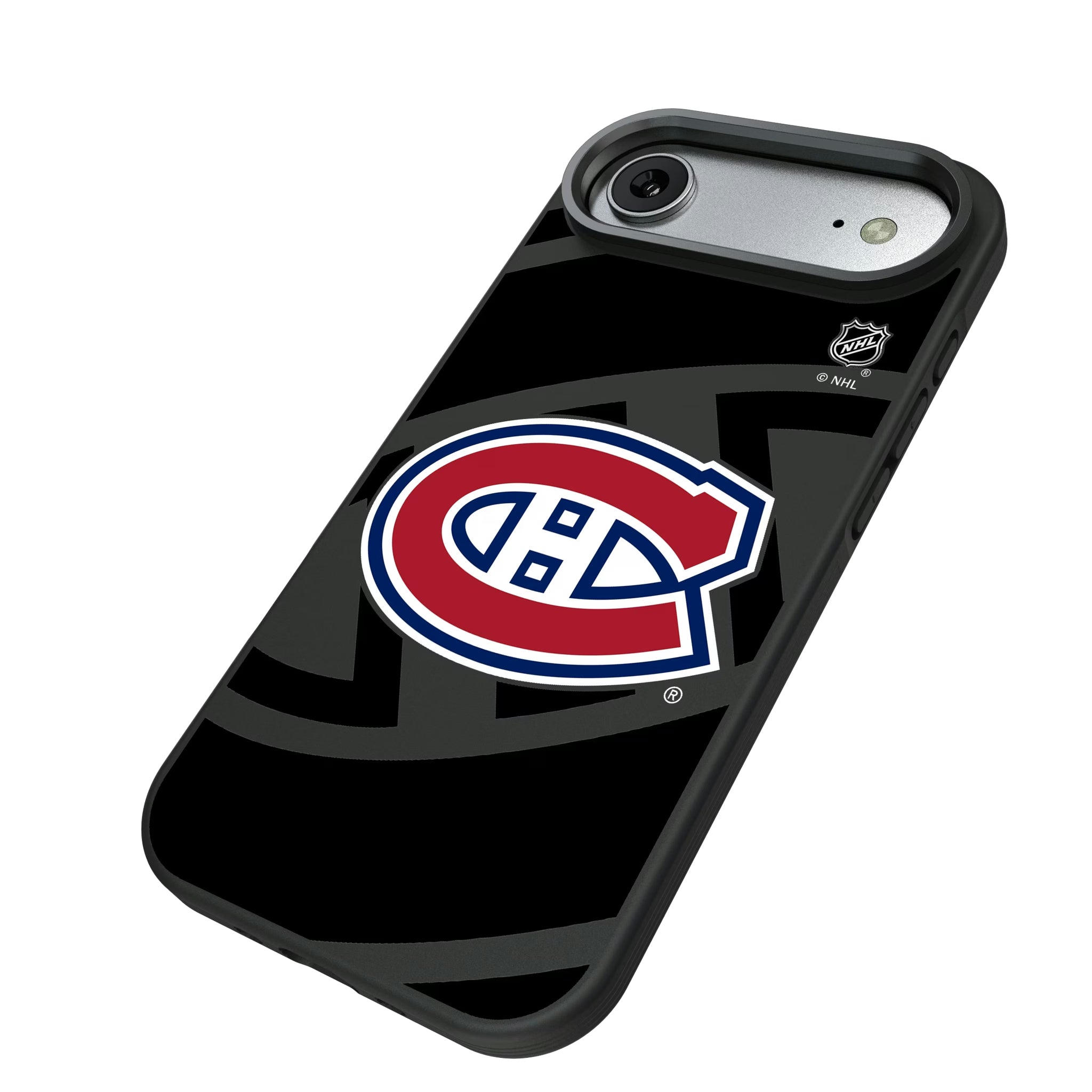 Montreal Canadiens Monocolor Tilt iPhone Bump Phone Case for Apple iPhone - Isometric View#Device_iPhone Air