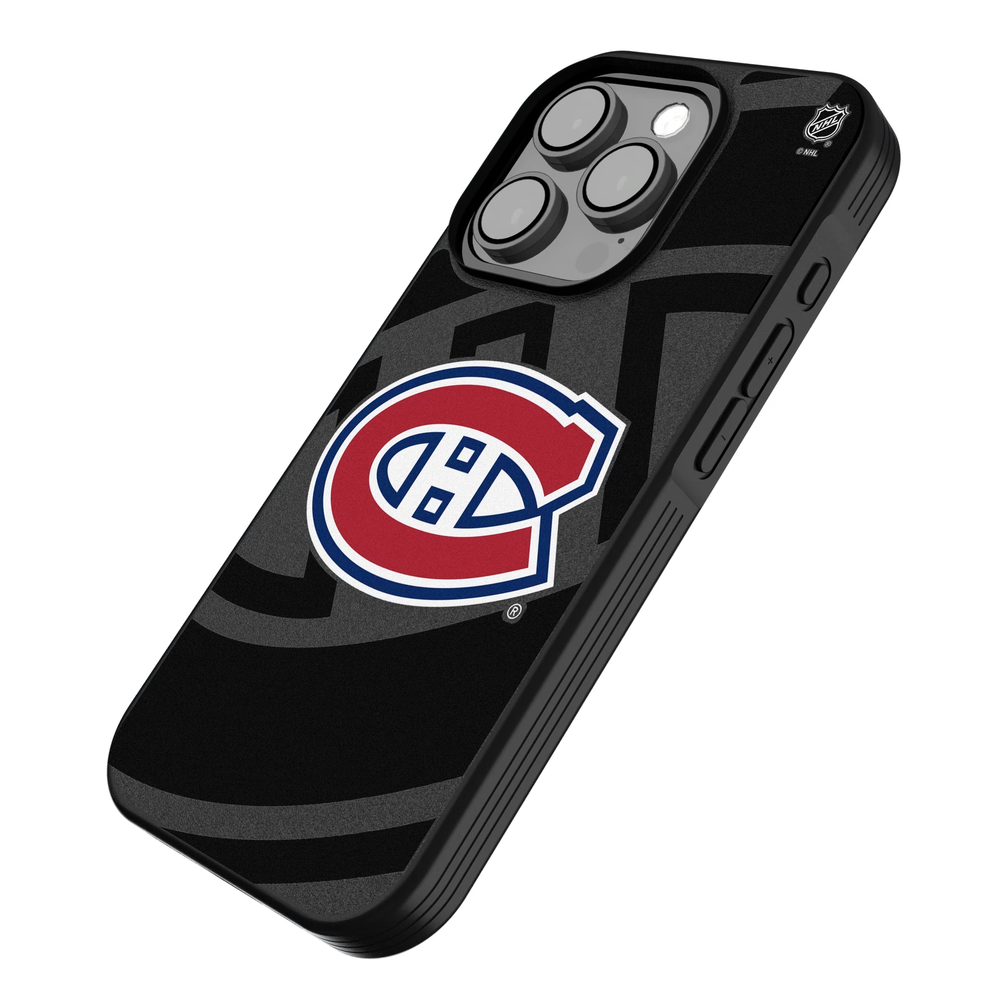 Montreal Canadiens Monocolor Tilt iPhone Bump Phone Case for Apple iPhone - Isometric View