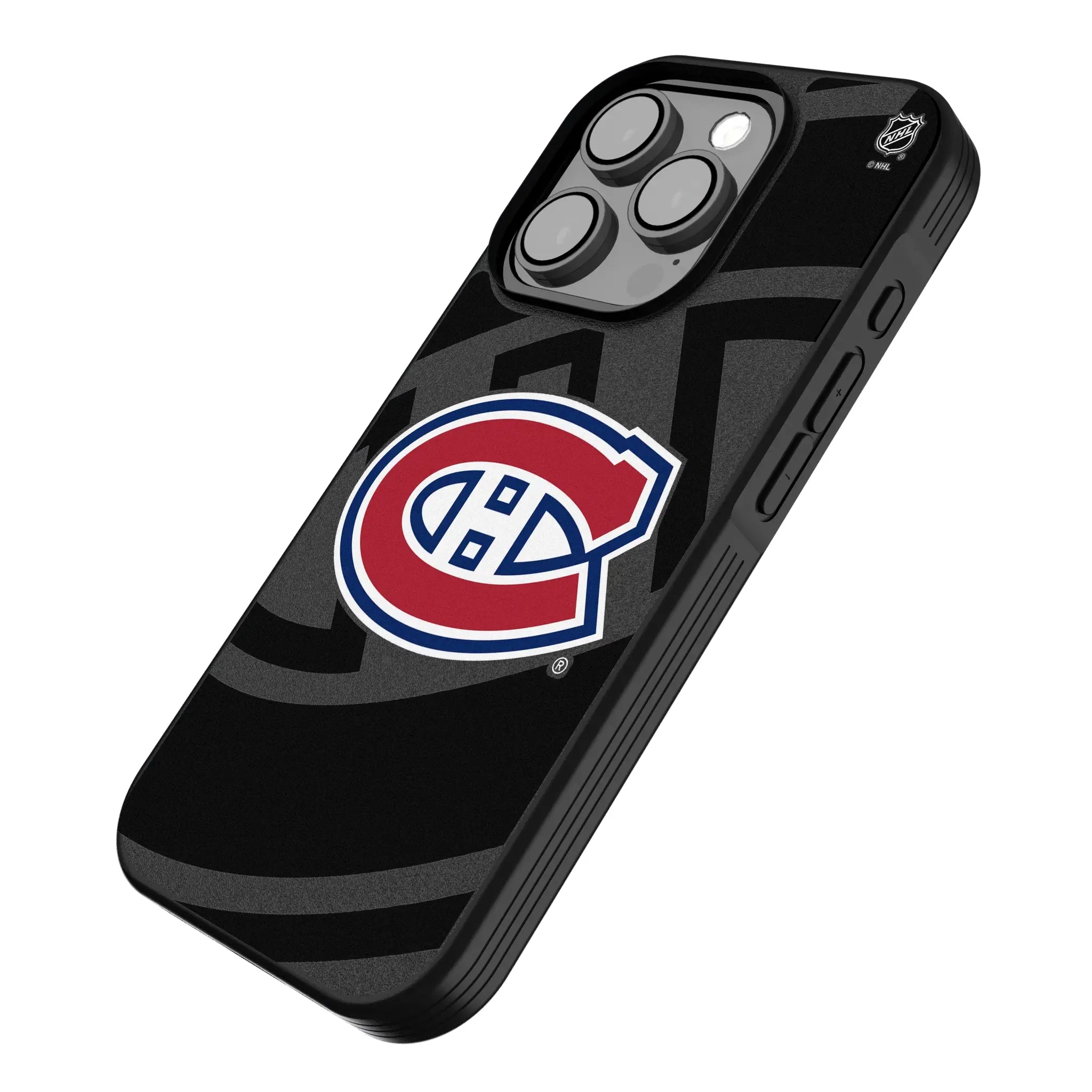 Montreal Canadiens Monocolor Tilt iPhone Bump Phone Case for Apple iPhone - Isometric View
