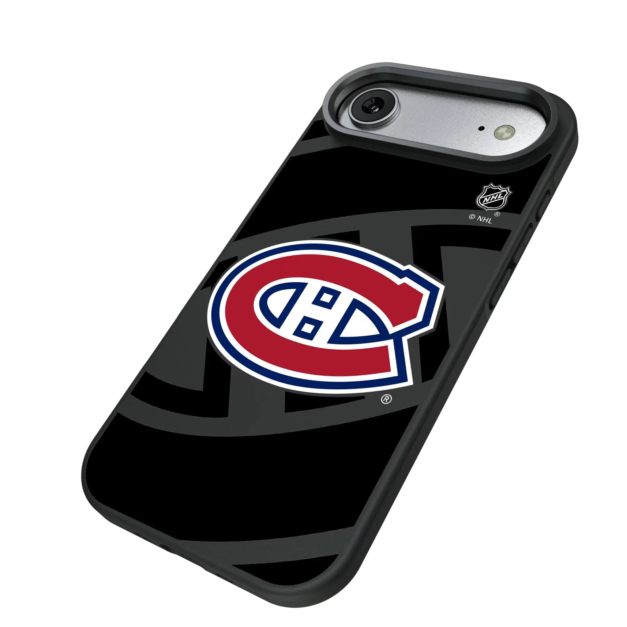 Montreal Canadiens Monocolor Tilt iPhone Bump Phone Case for Apple iPhone - Isometric View#Device_iPhone Air