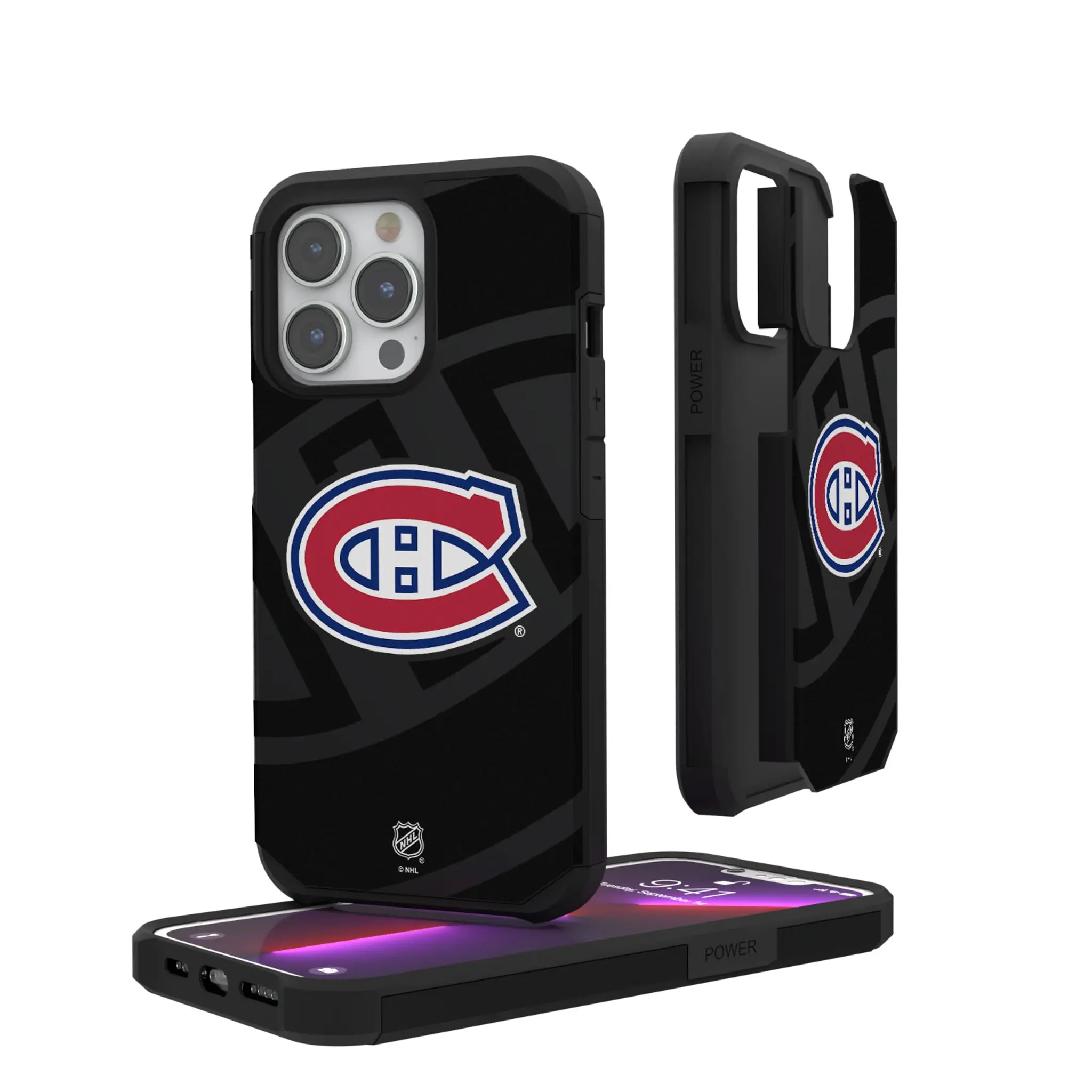 Montreal Canadiens Monocolor Tilt iPhone Rugged Phone Case for Apple iPhone