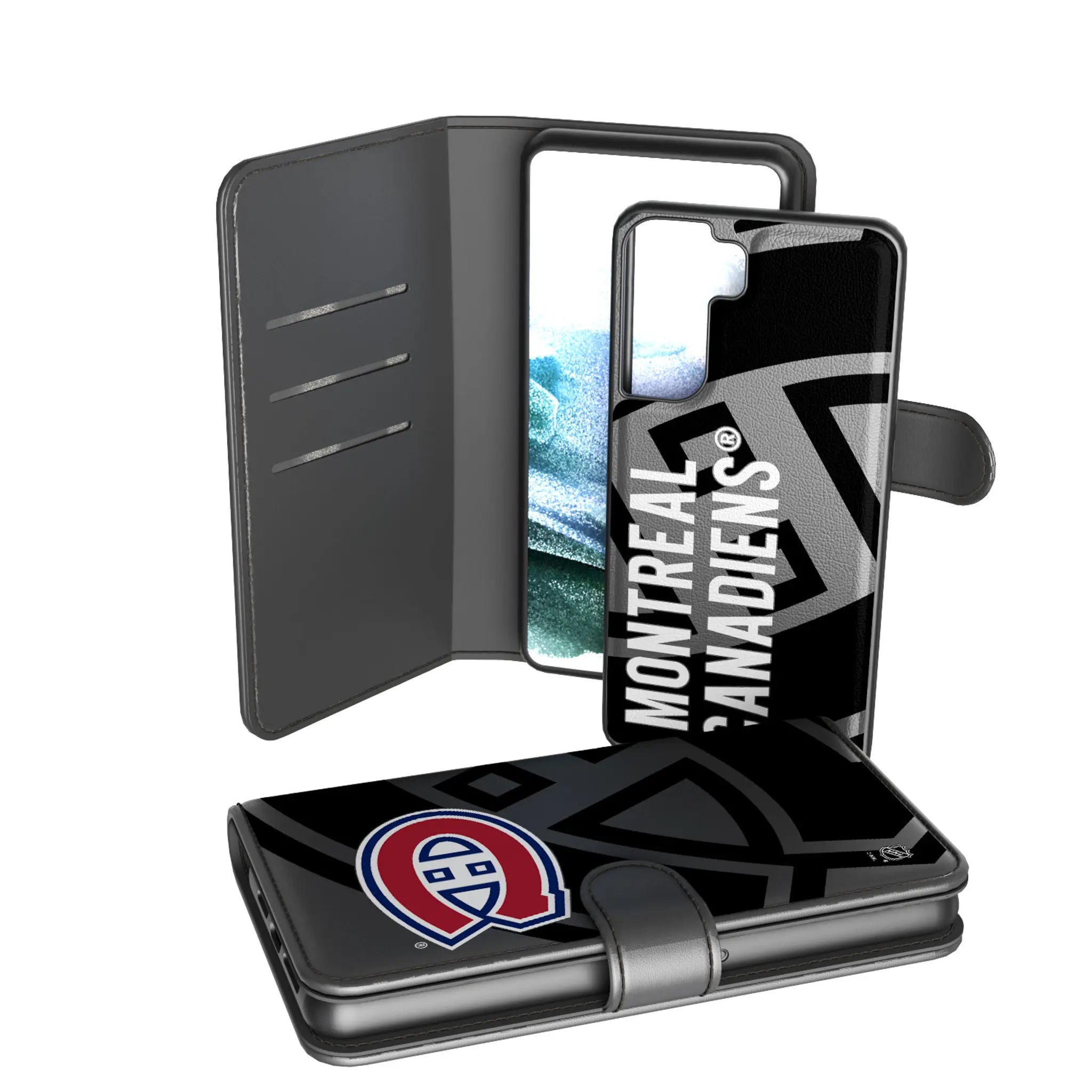 Montreal Canadiens Monocolor Tilt Galaxy Wallet Phone Case for Samsung Galaxy
