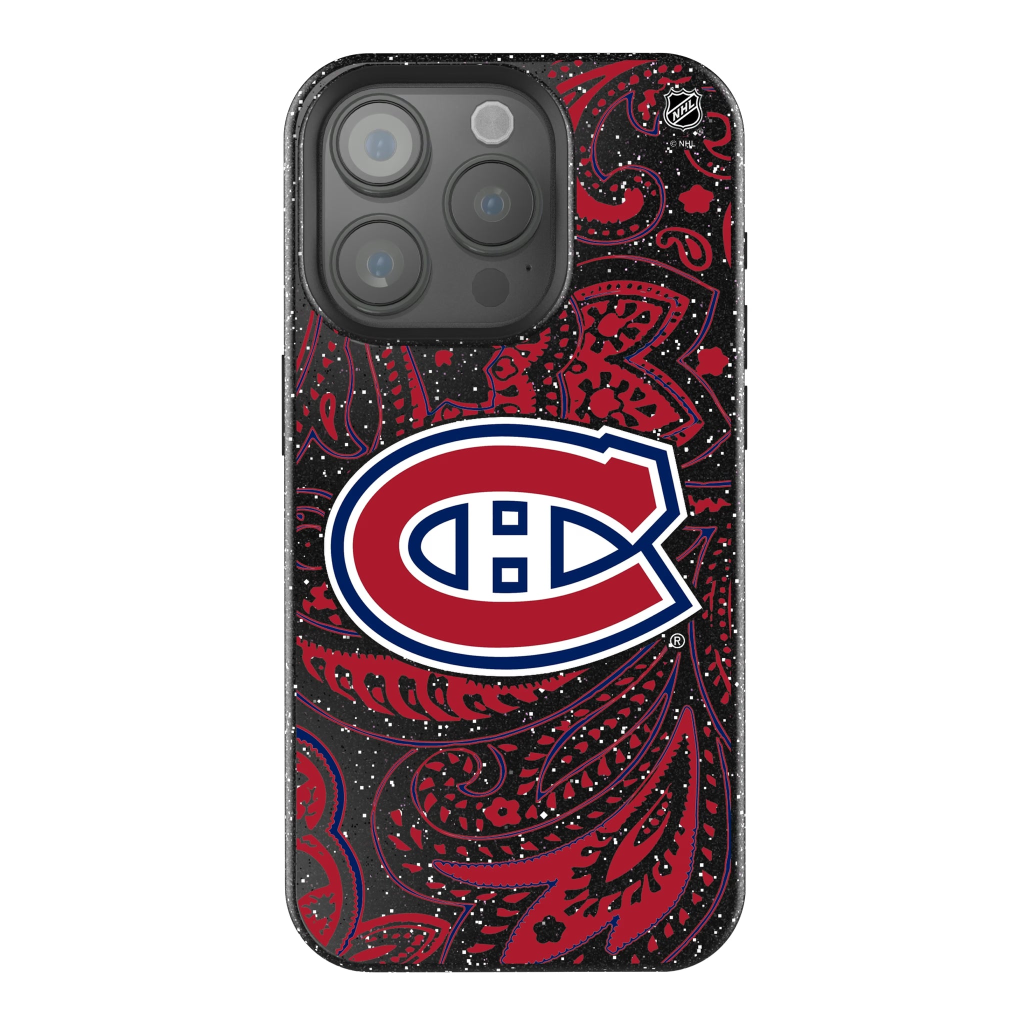 Montreal Canadiens Paisley iPhone Bling Phone Case for Apple iPhone