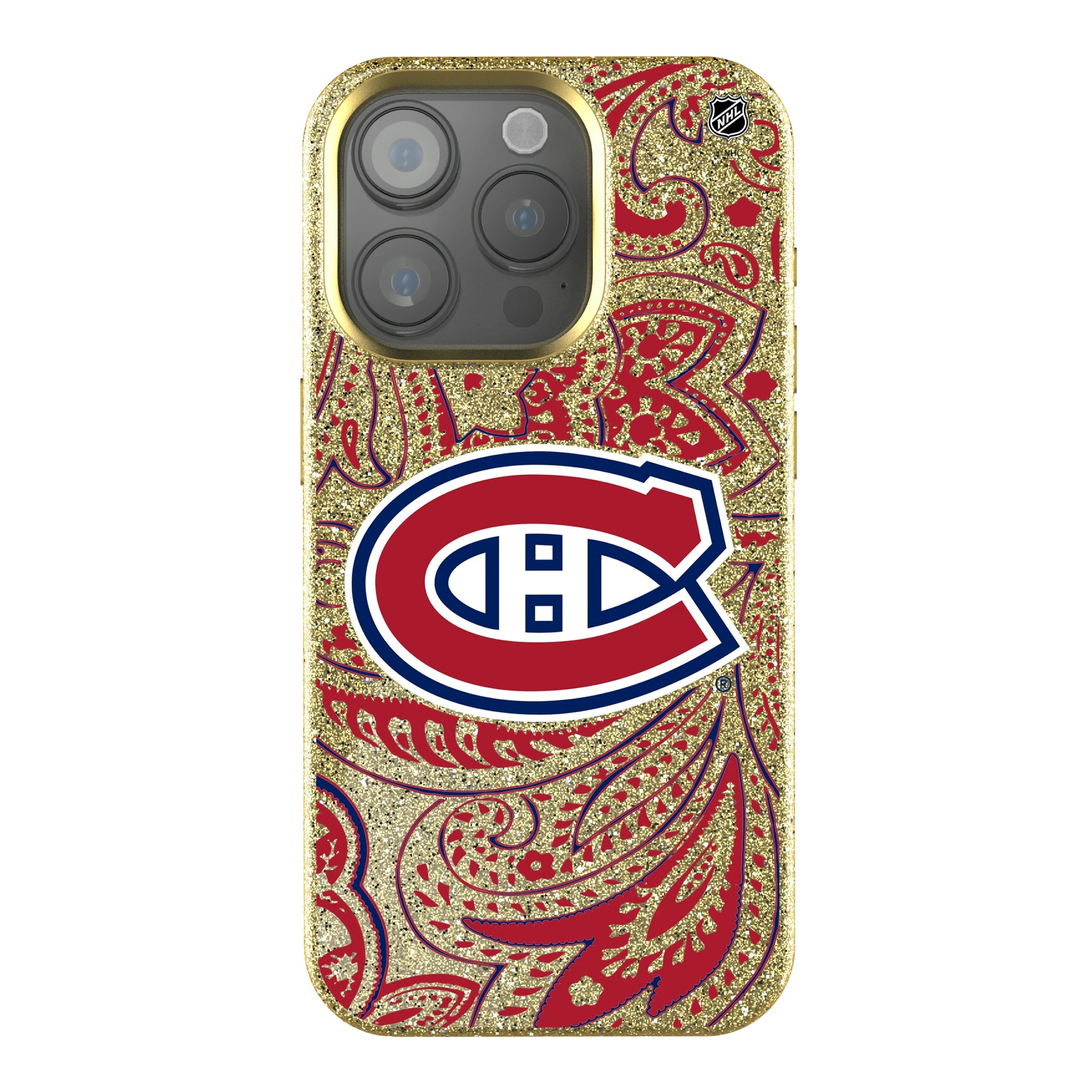 Montreal Canadiens Paisley iPhone Bling Phone Case for Apple iPhone