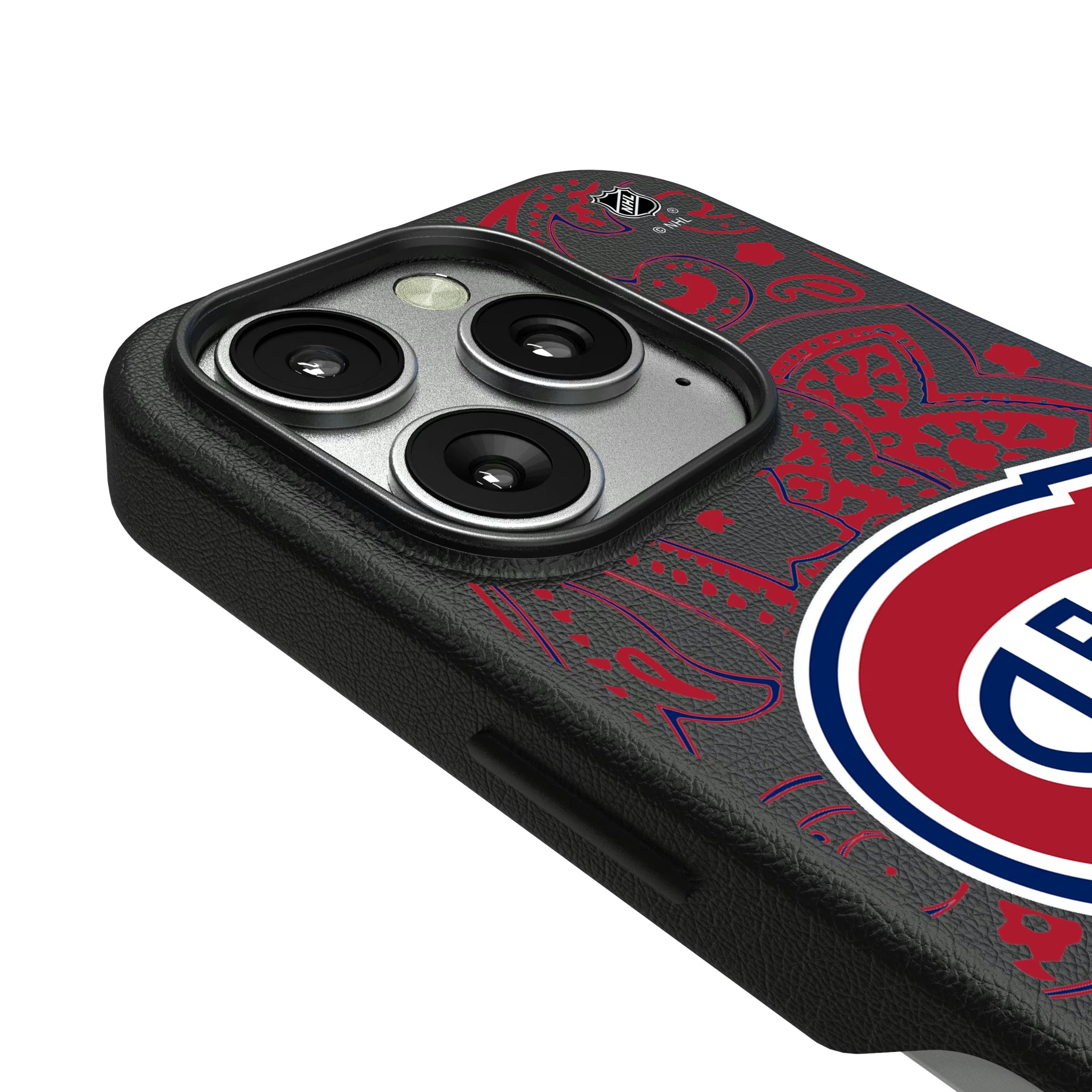 Montreal Canadiens Paisley iPhone MagSafe Compatible Phone Case for Apple iPhone - Detail