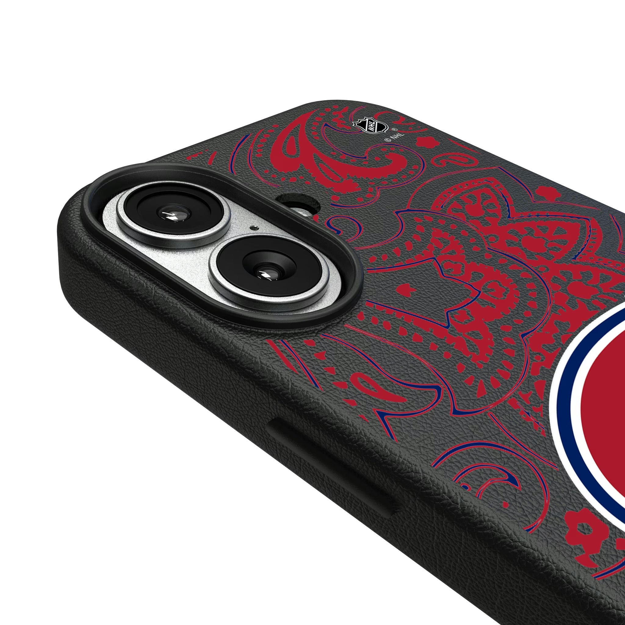Montreal Canadiens Paisley iPhone MagSafe Compatible Phone Case for Apple iPhone - Detail#Device_iPhone 17