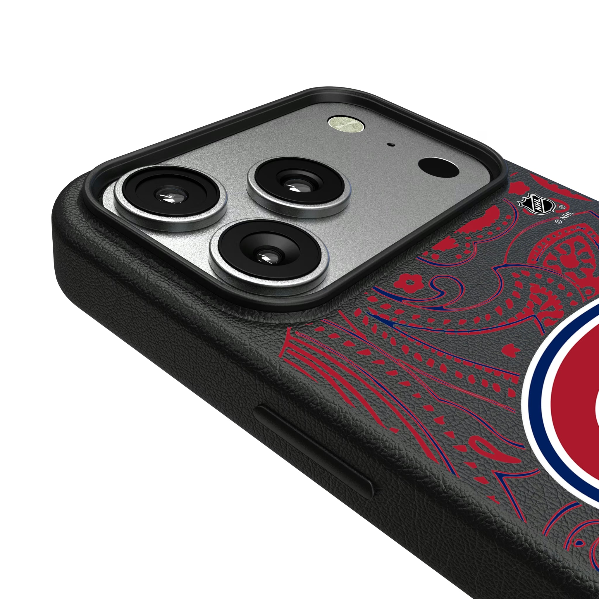 Montreal Canadiens Paisley iPhone MagSafe Compatible Phone Case for Apple iPhone - Detail#Device_iPhone 17 Pro