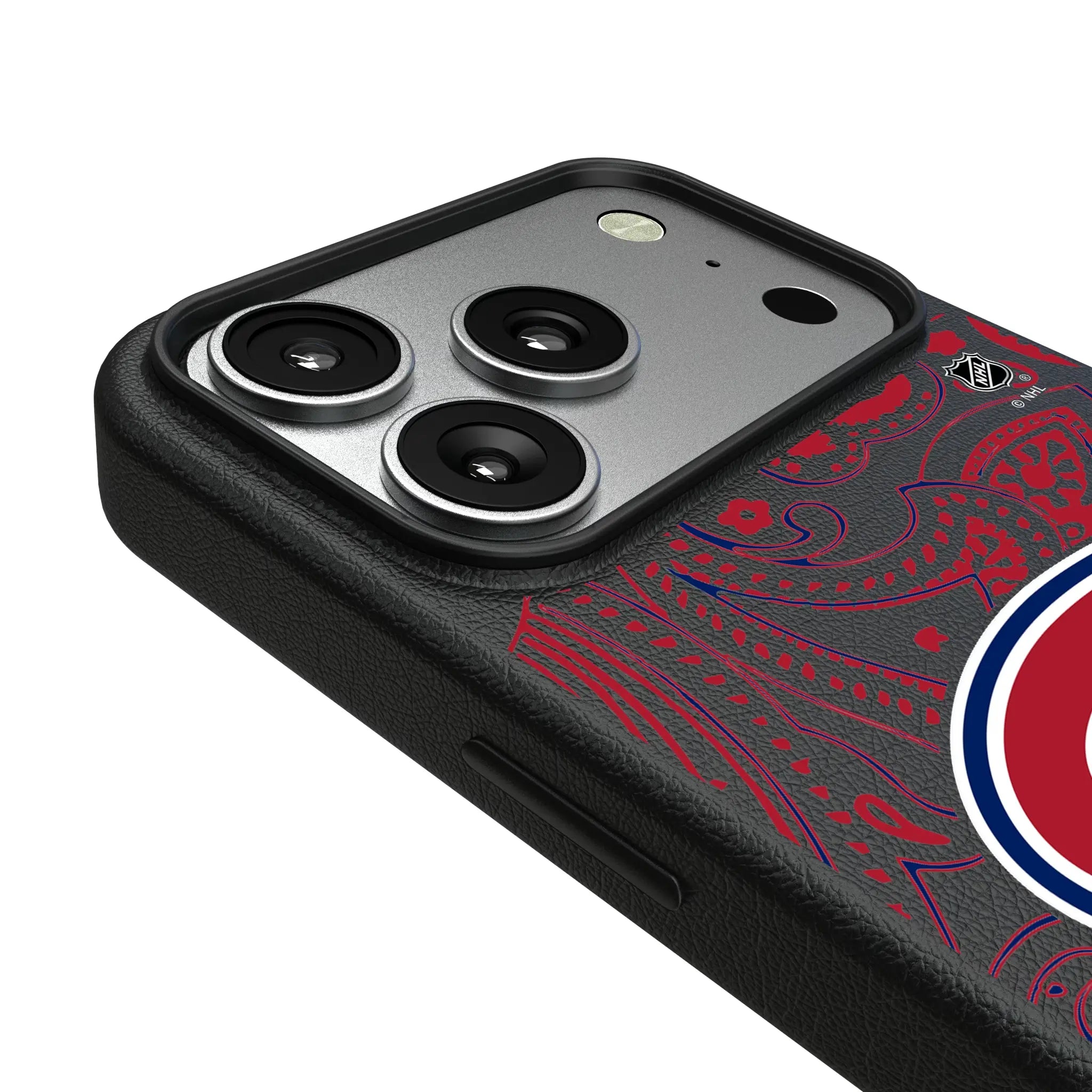 Montreal Canadiens Paisley iPhone MagSafe Compatible Phone Case for Apple iPhone - Detail#Device_iPhone 17 Pro