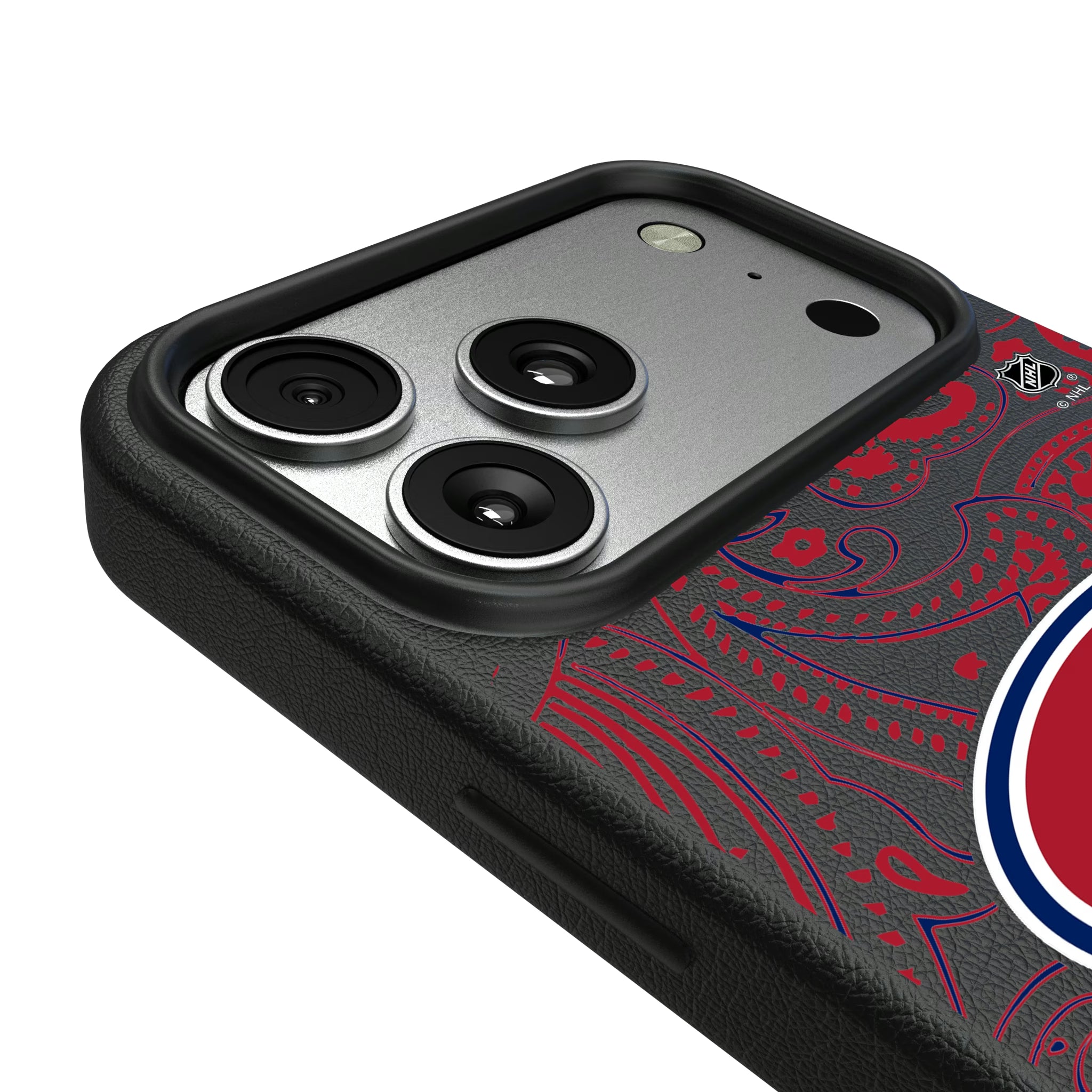 Montreal Canadiens Paisley iPhone MagSafe Compatible Phone Case for Apple iPhone - Detail#Device_iPhone 17 Pro Max