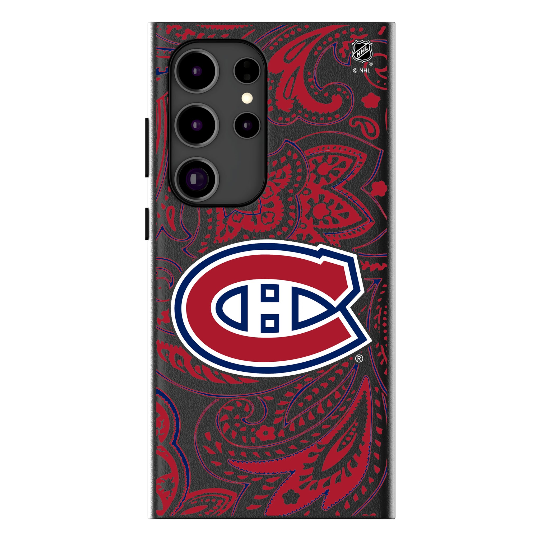 Montreal Canadiens Paisley Galaxy MagSafe Compatible Phone Case for Samsung Galaxy