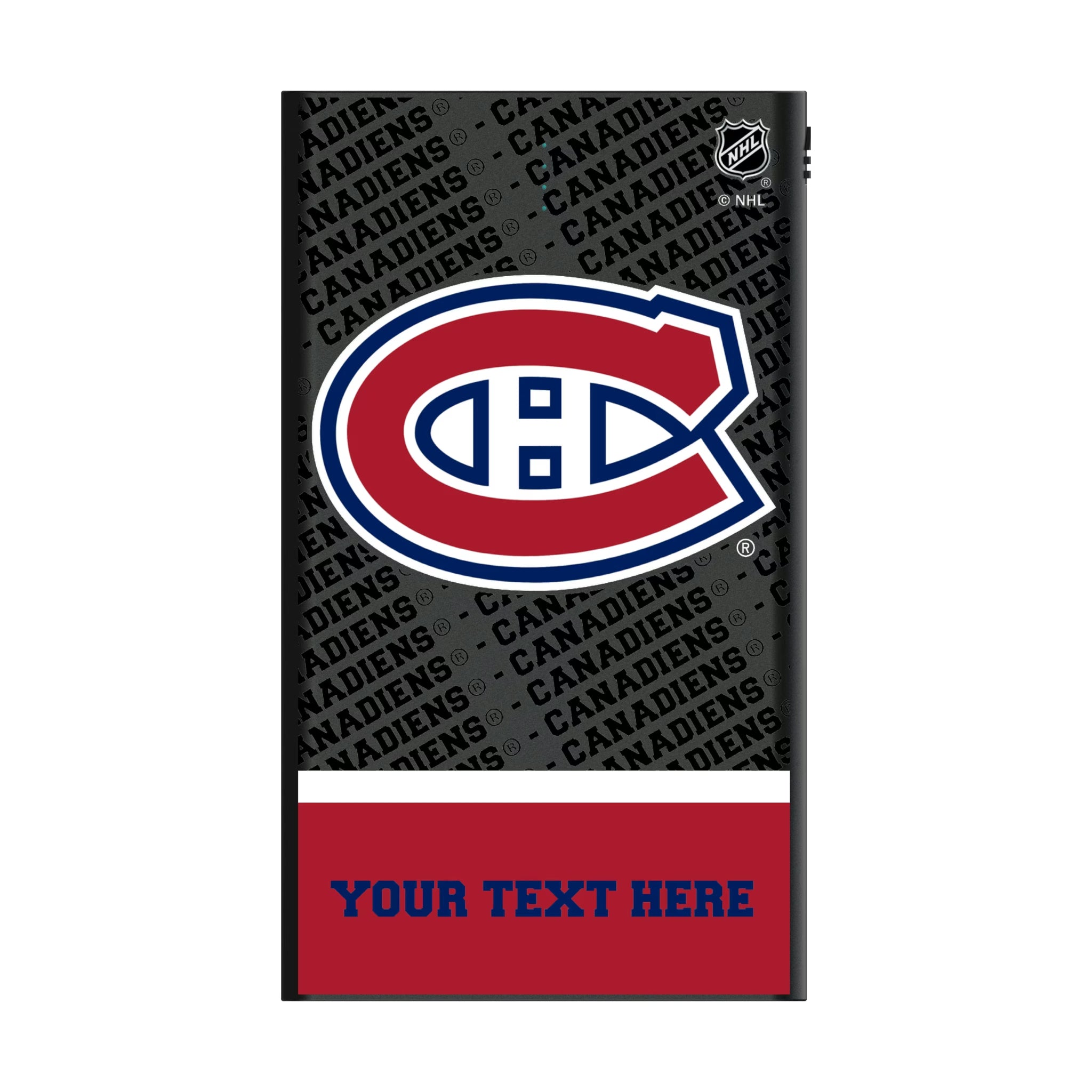 Montreal Canadiens Personalized EndZone Plus 5000mAh Flat Powerbank