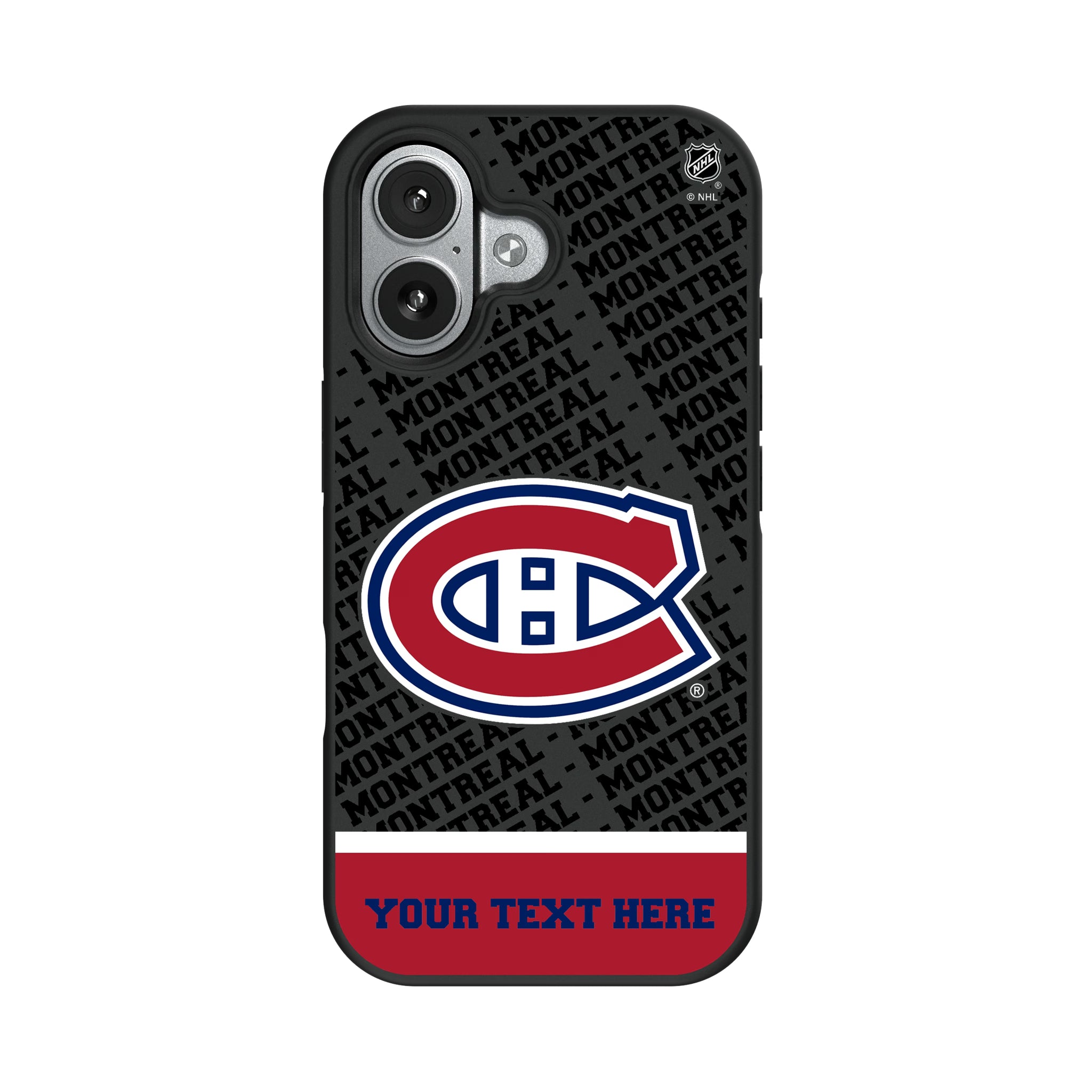 Montreal Canadiens Personalized EndZone Plus iPhone Bump Phone Case for Apple iPhone#Device_iPhone 17