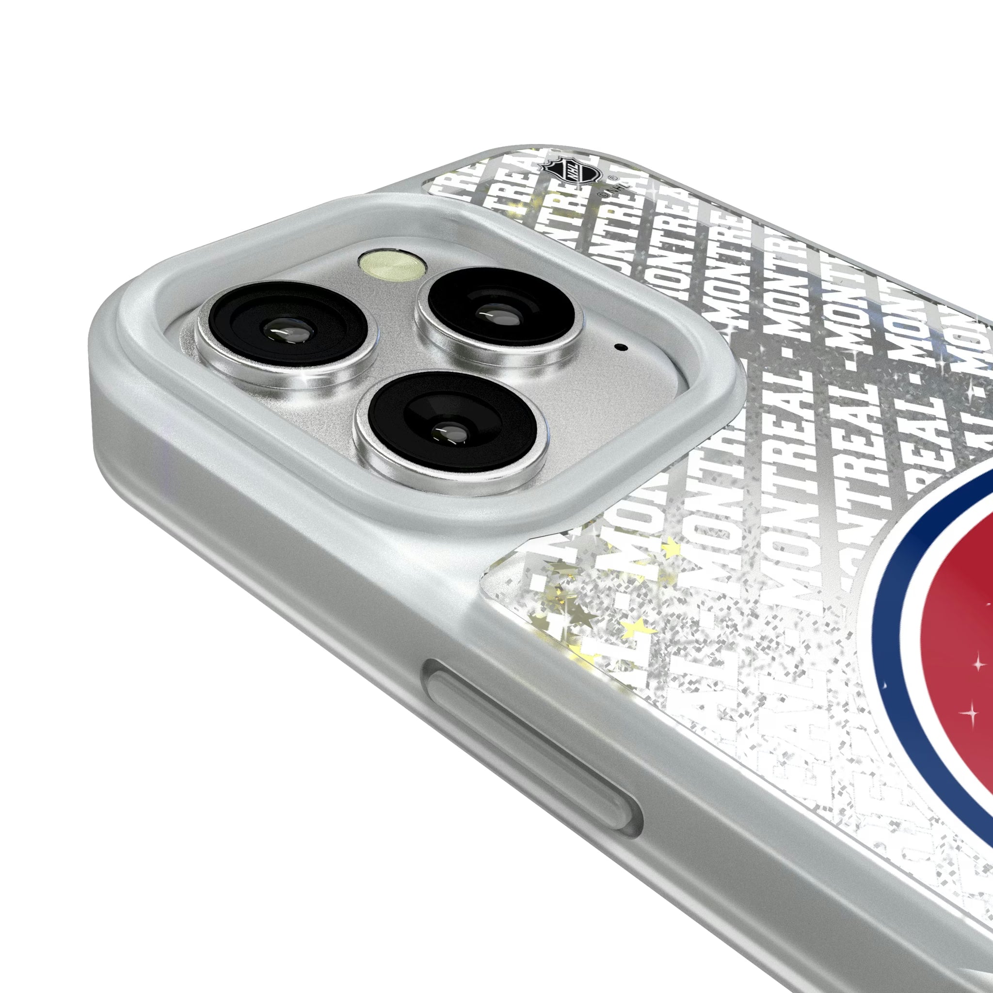 Montreal Canadiens Personalized EndZone Plus iPhone Glitter Phone Case for Apple iPhone - Detail#Device_iPhone 16 Pro