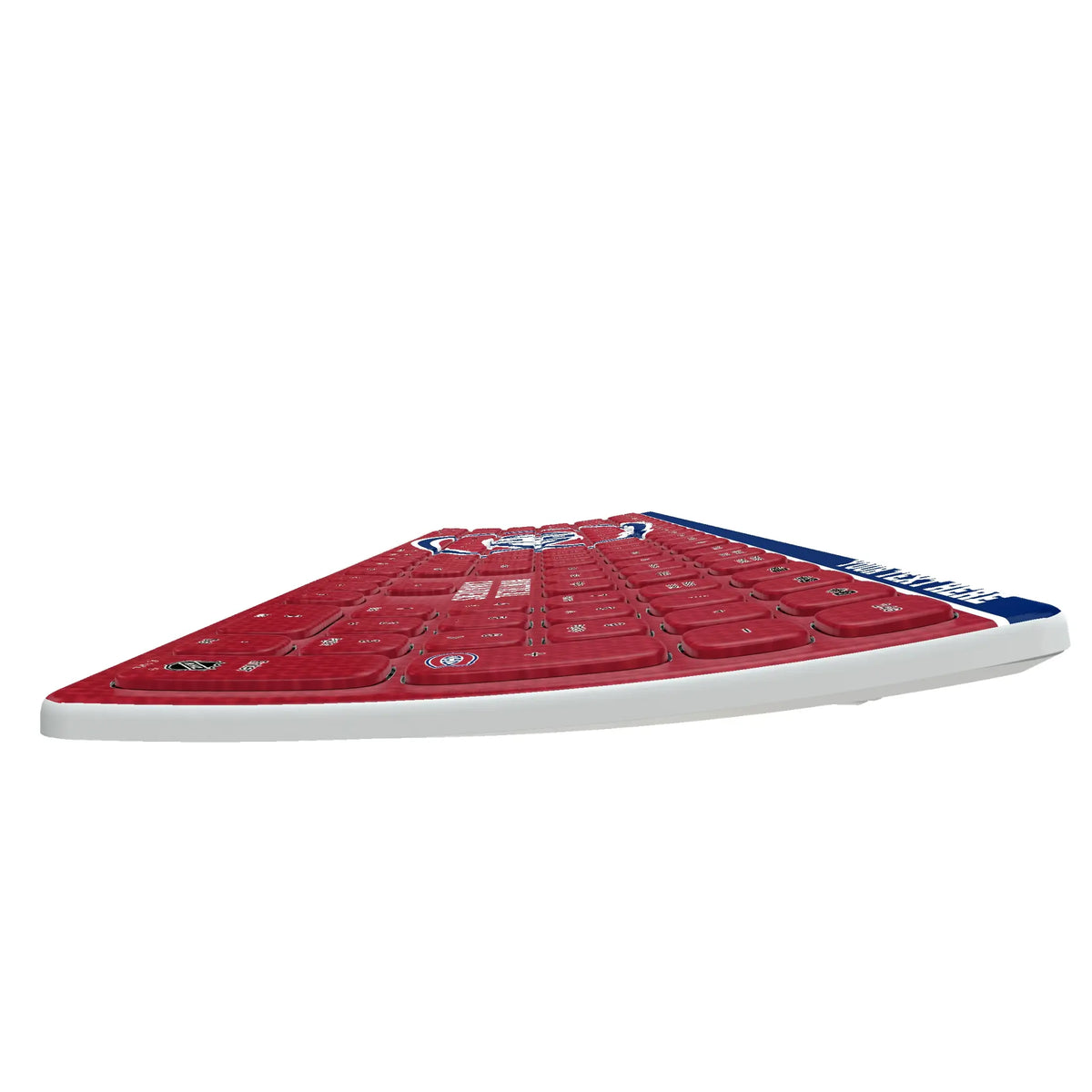 Montreal Canadiens Personalized Endzone Solid KKB605 Curved Wireless Keyboard