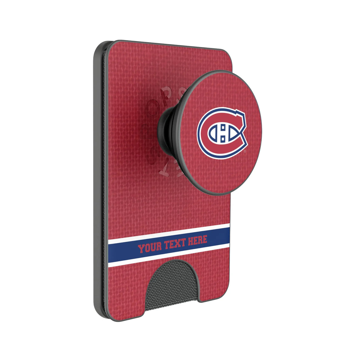 Montreal Canadiens Personalized Endzone Solid Popsockets Wallet Magnetic
