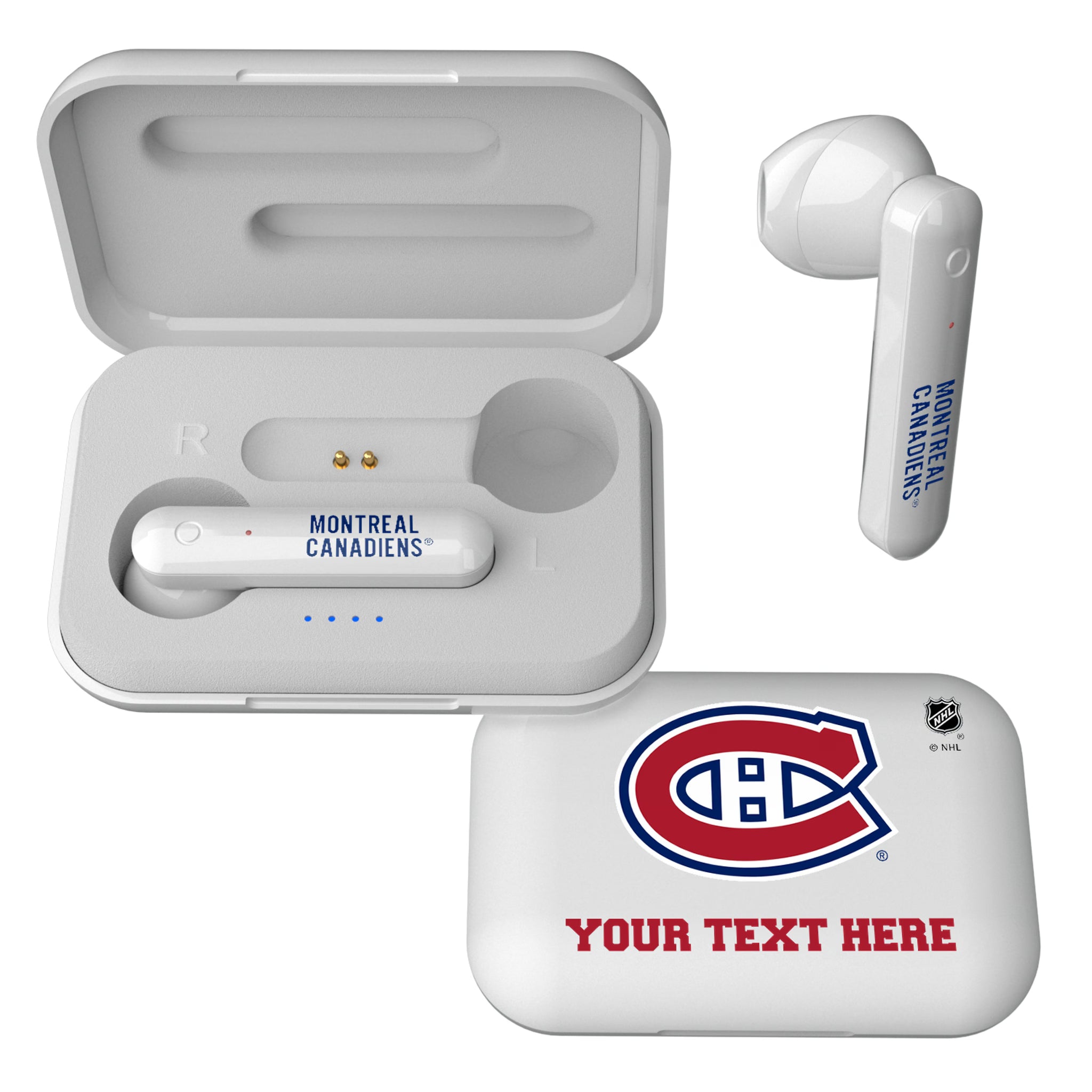 Montreal Canadiens Personalized Insignia Wireless TWS Earbuds