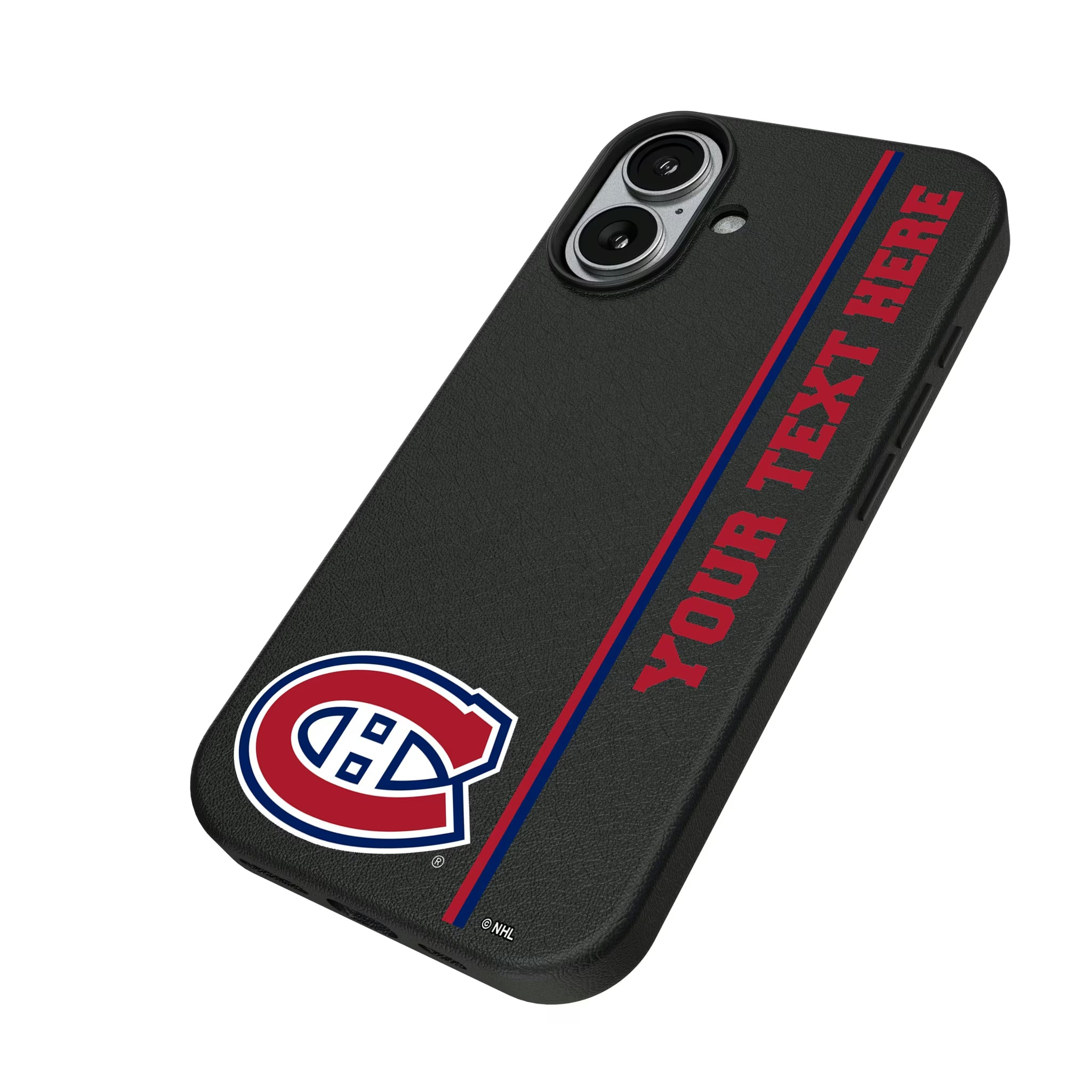 Montreal Canadiens Personalized Sidebard iPhone MagSafe Compatible Phone Case for Apple iPhone - Isometric View#Device_iPhone 17