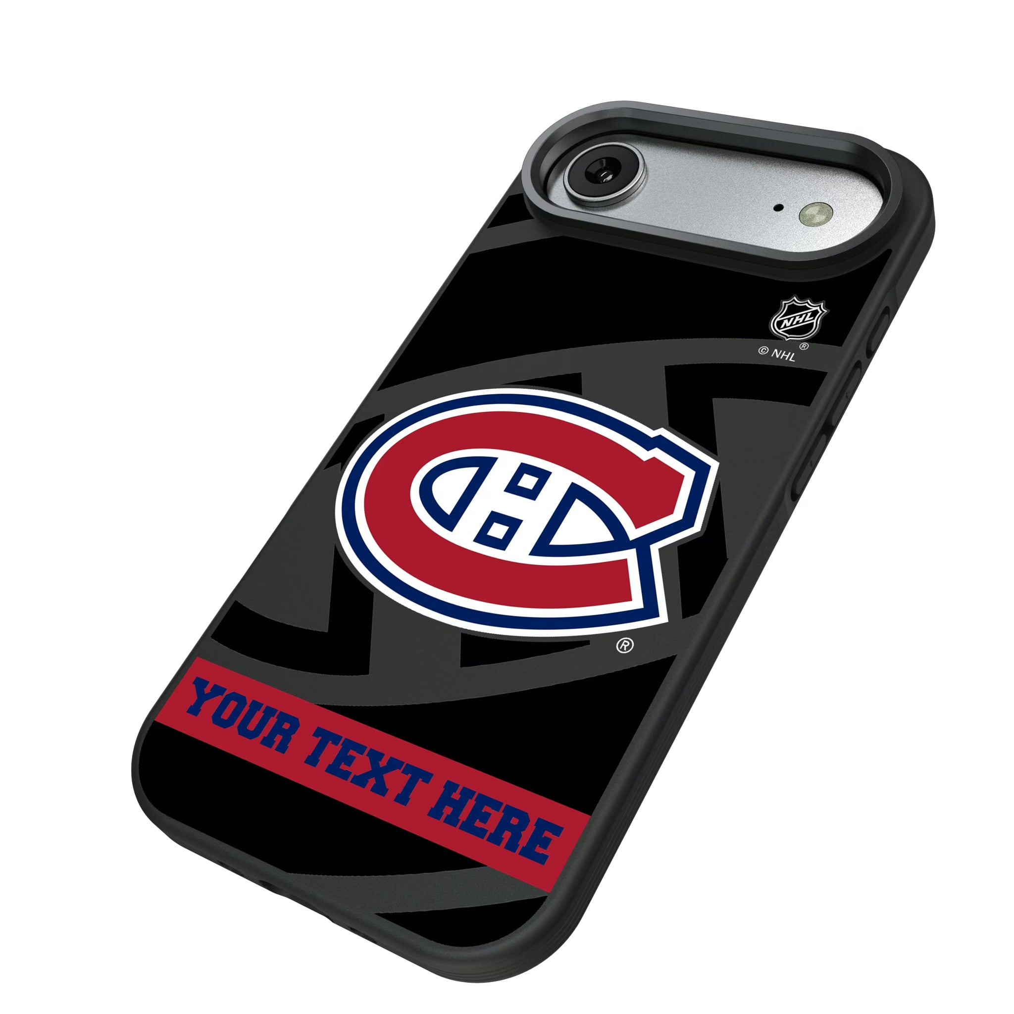 Montreal Canadiens Personalized Tilt iPhone Bump Phone Case for Apple iPhone - Isometric View#Device_iPhone Air