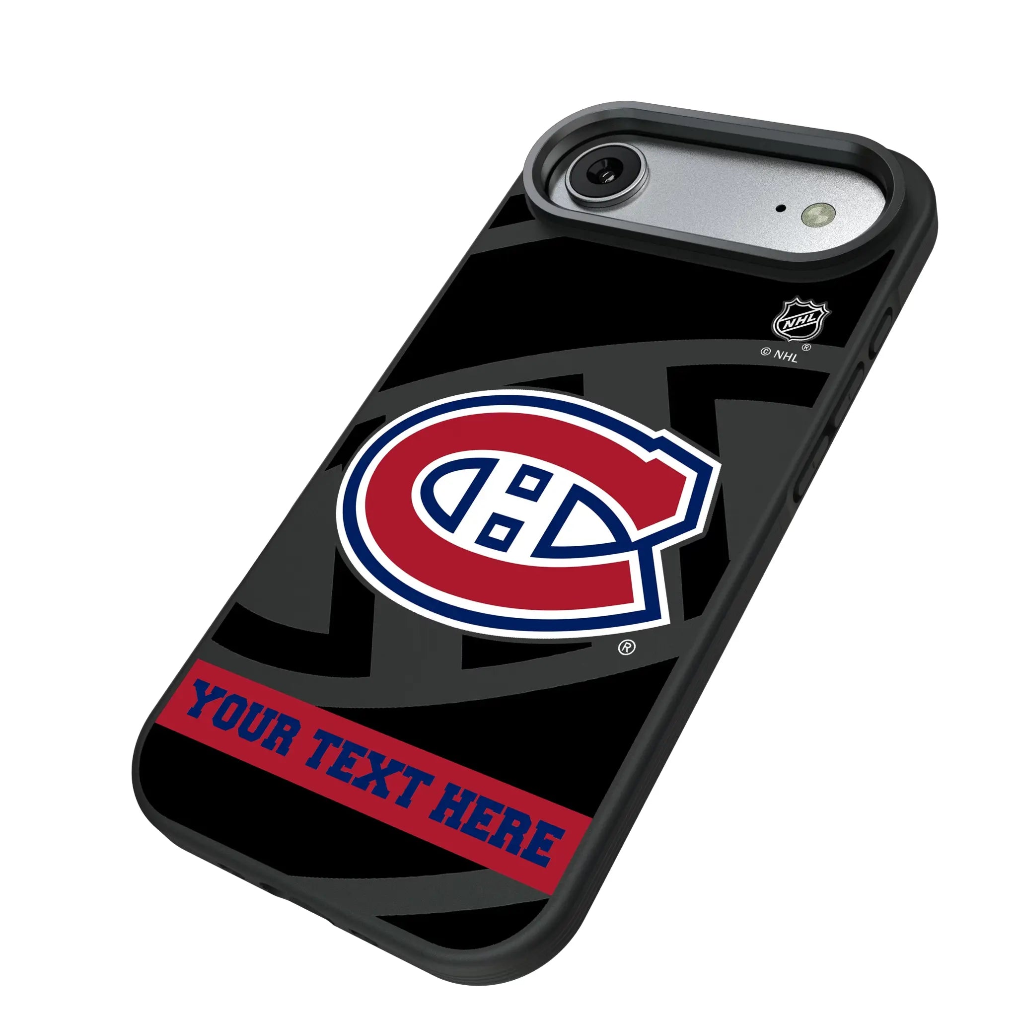 Montreal Canadiens Personalized Tilt iPhone Bump Phone Case for Apple iPhone - Isometric View#Device_iPhone Air