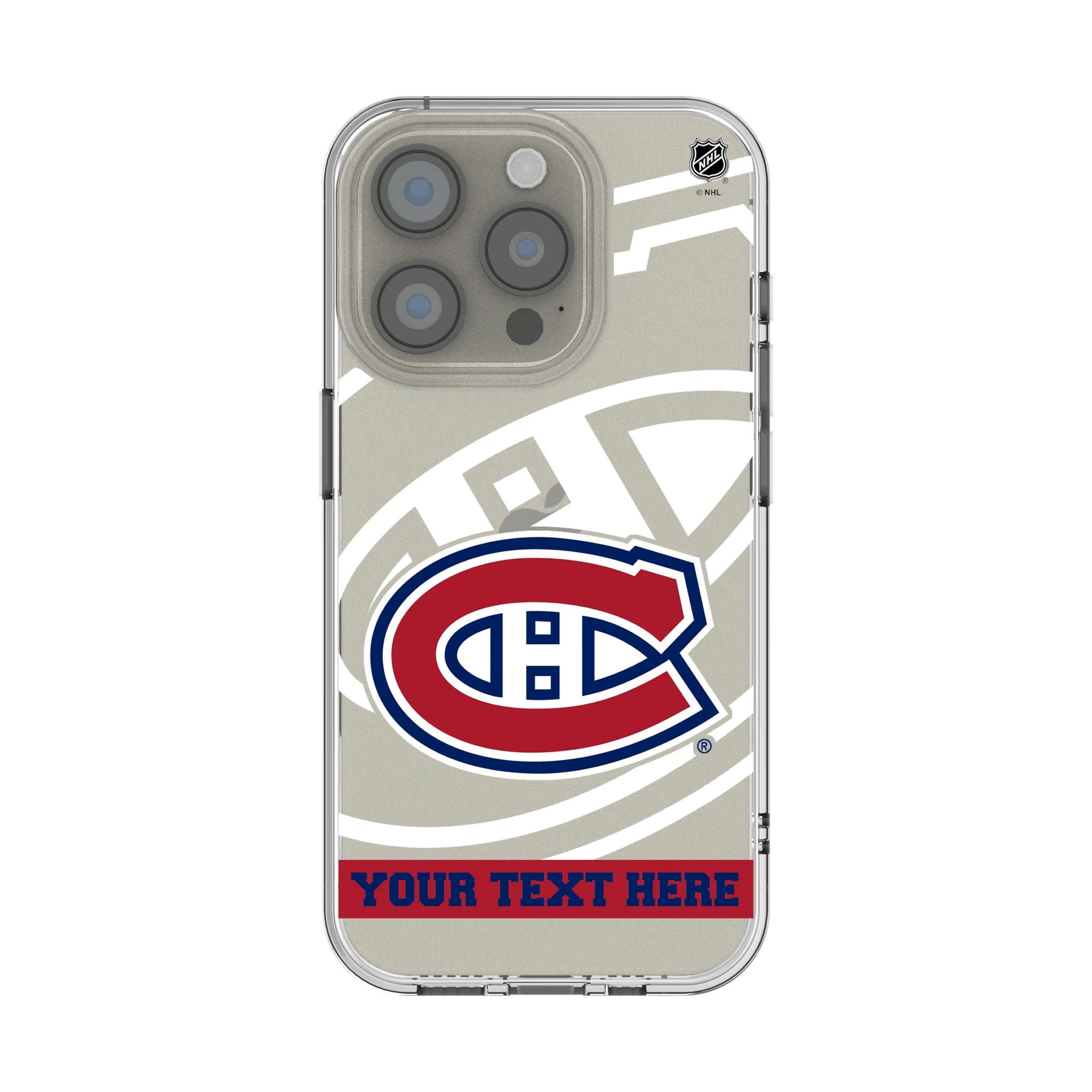 Montreal Canadiens Personalized Tilt iPhone Clear Phone Case for Apple iPhone
