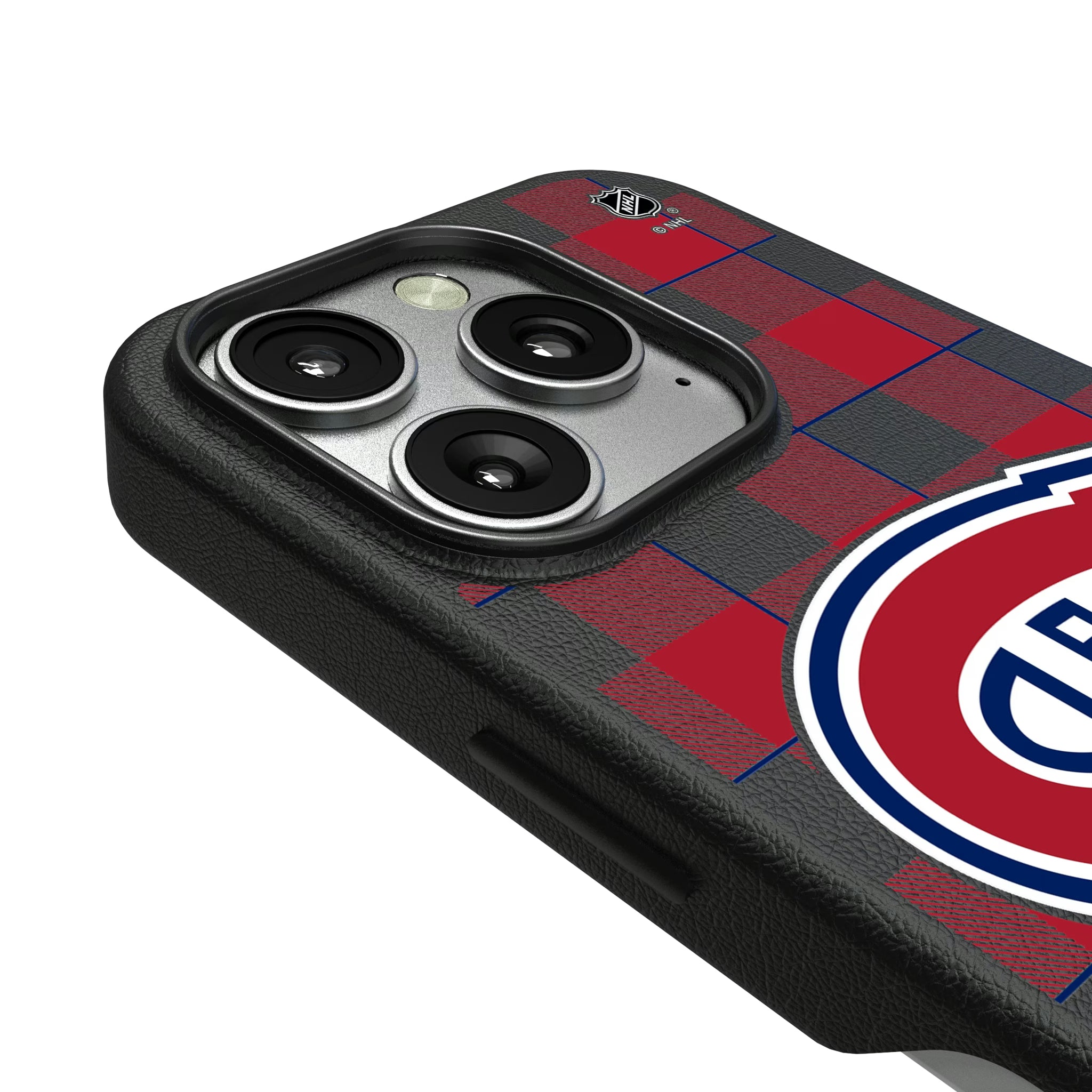Montreal Canadiens Plaid iPhone MagSafe Compatible Phone Case for Apple iPhone - Detail