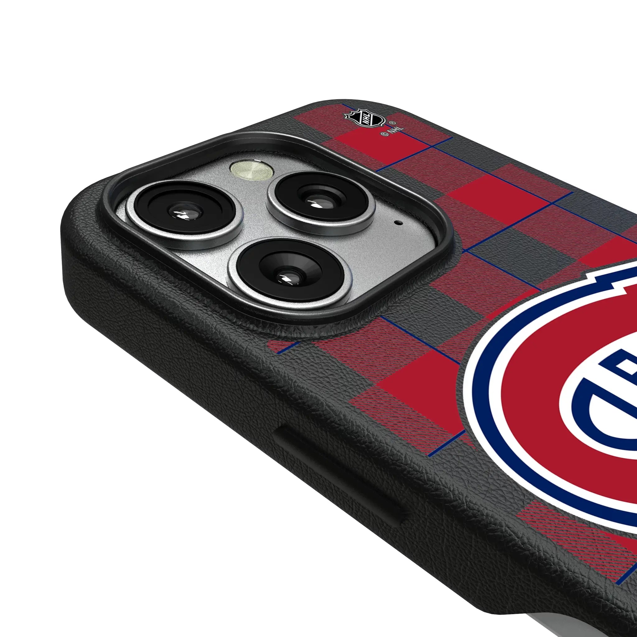 Montreal Canadiens Plaid iPhone MagSafe Compatible Phone Case for Apple iPhone - Detail
