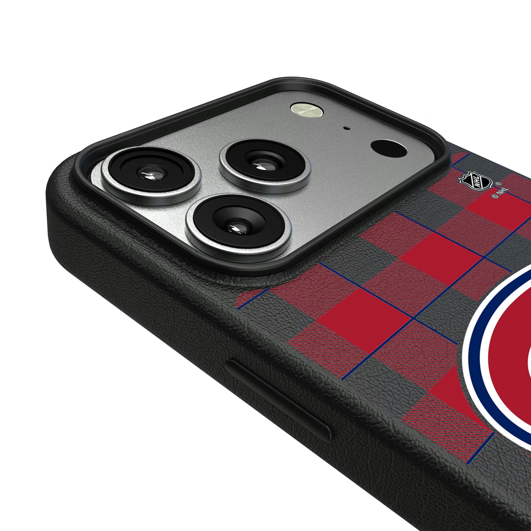 Montreal Canadiens Plaid iPhone MagSafe Compatible Phone Case for Apple iPhone - Detail#Device_iPhone 17 Pro