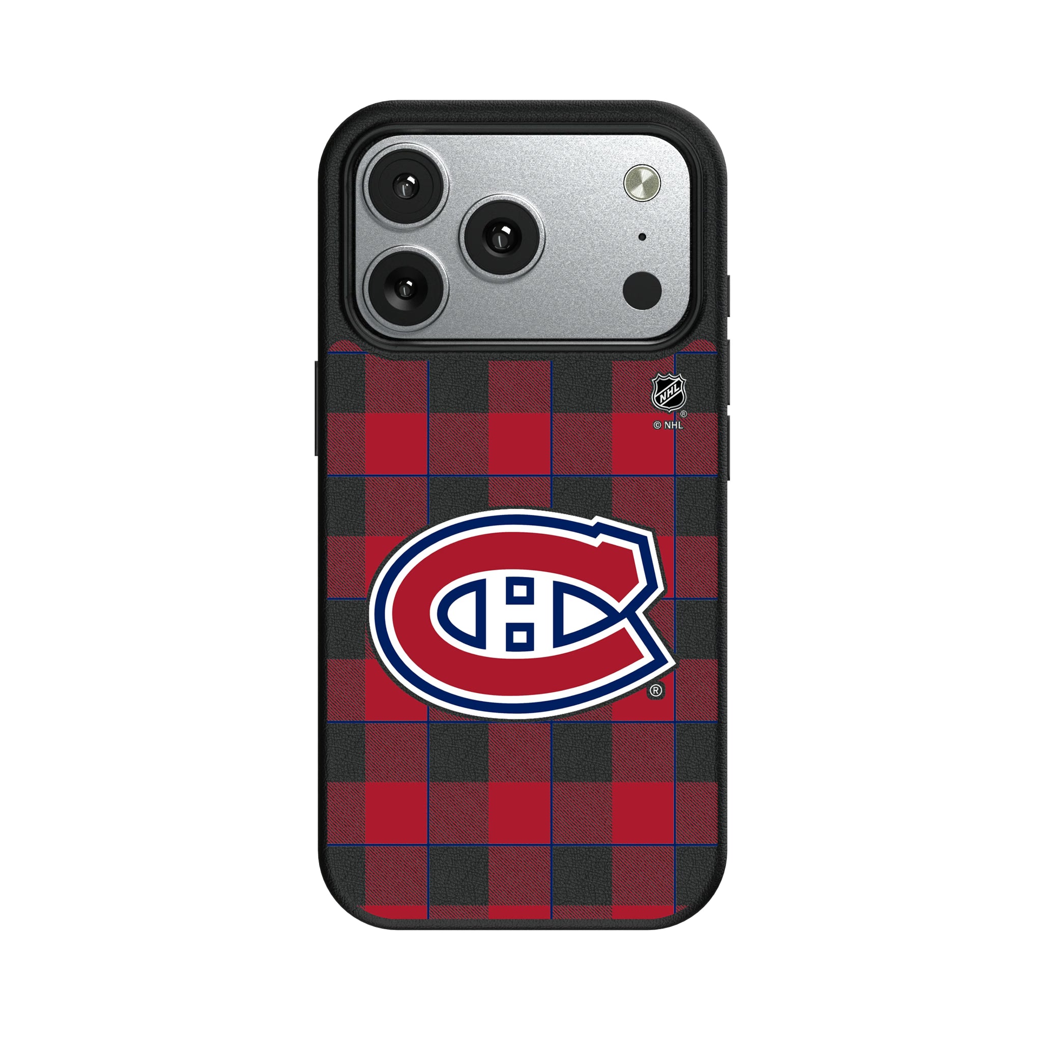 Montreal Canadiens Plaid iPhone MagSafe Compatible Phone Case for Apple iPhone#Device_iPhone 17 Pro