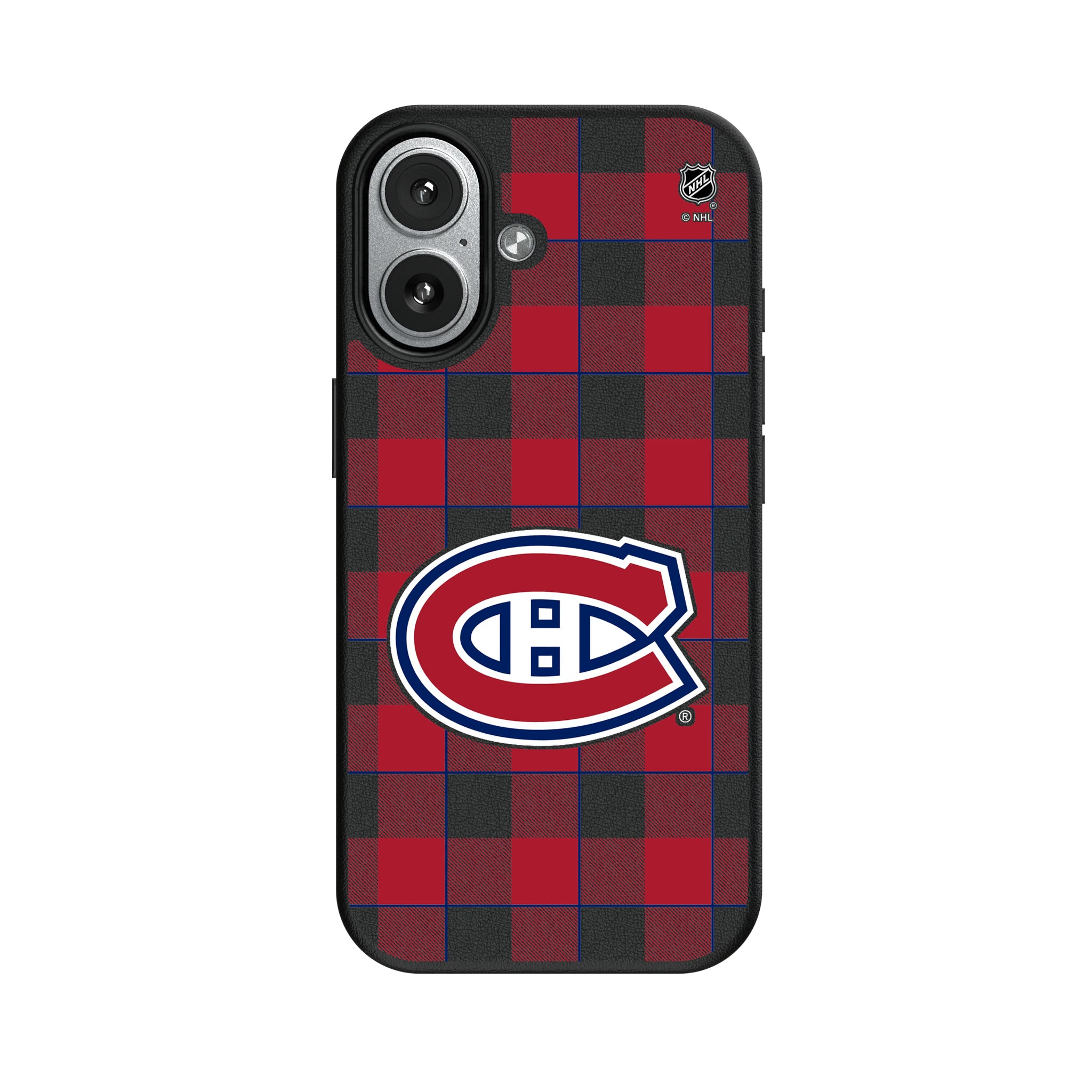 Montreal Canadiens Plaid iPhone MagSafe Compatible Phone Case for Apple iPhone#Device_iPhone 17