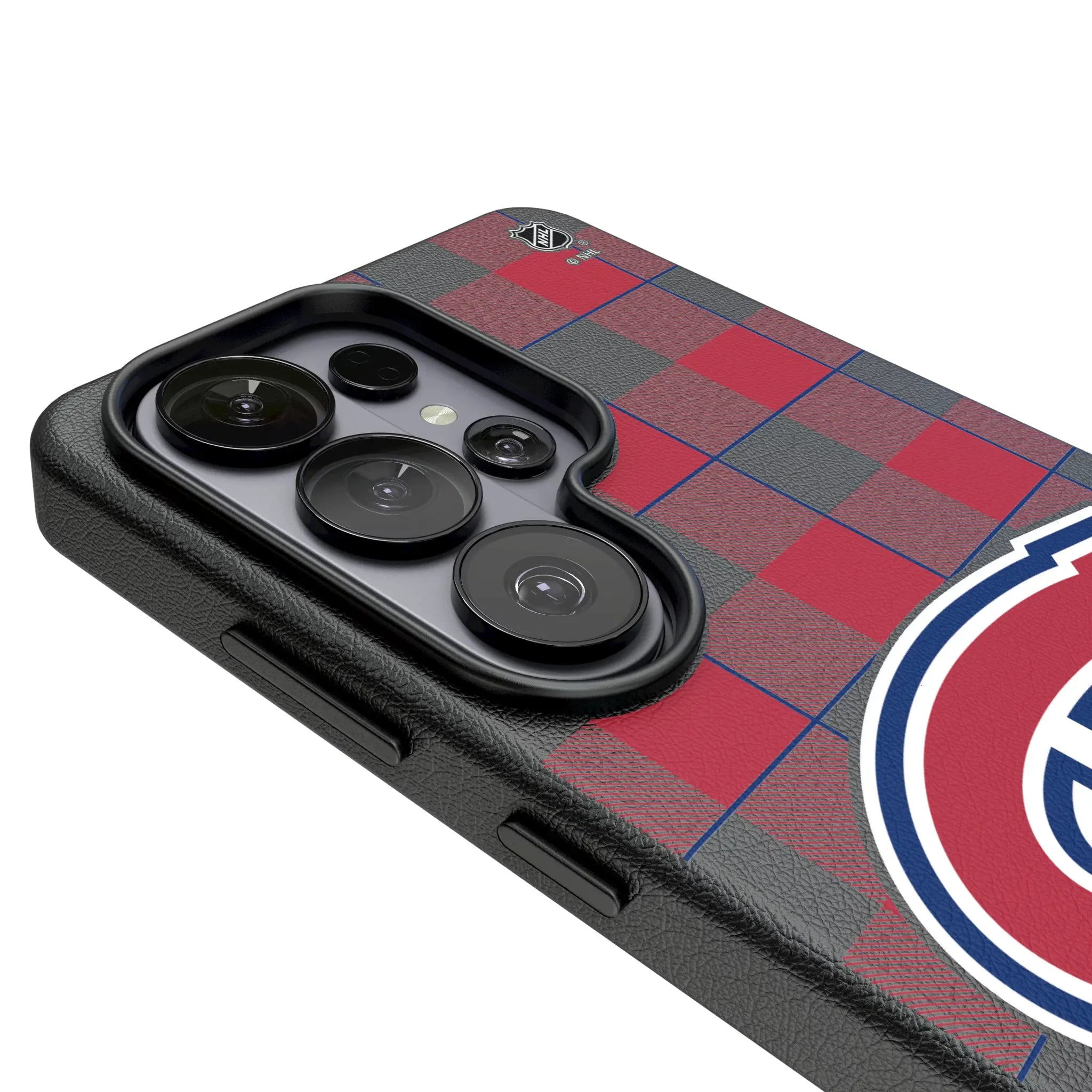 Montreal Canadiens Plaid Galaxy MagSafe Compatible Phone Case for Samsung Galaxy - Detail#Device_Galaxy S26 Ultra