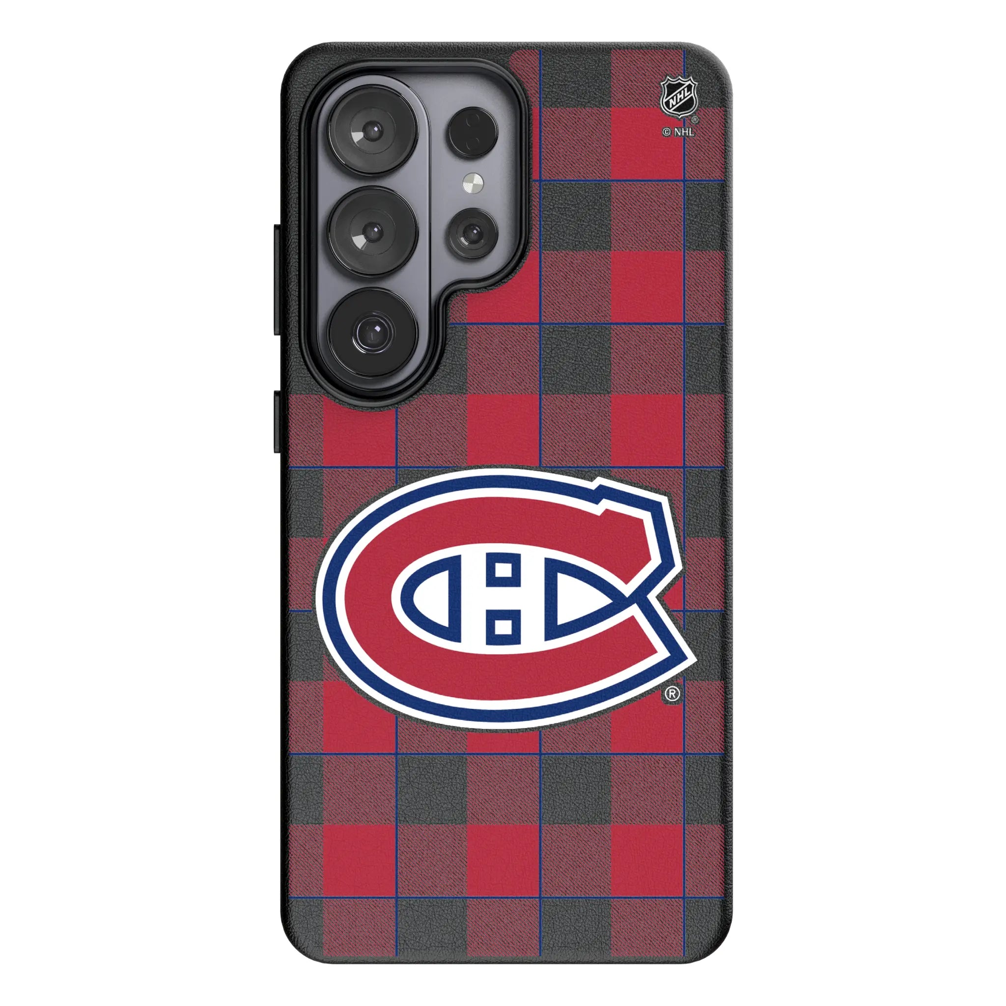 Montreal Canadiens Plaid Galaxy MagSafe Compatible Phone Case for Samsung Galaxy#Device_Galaxy S26 Ultra