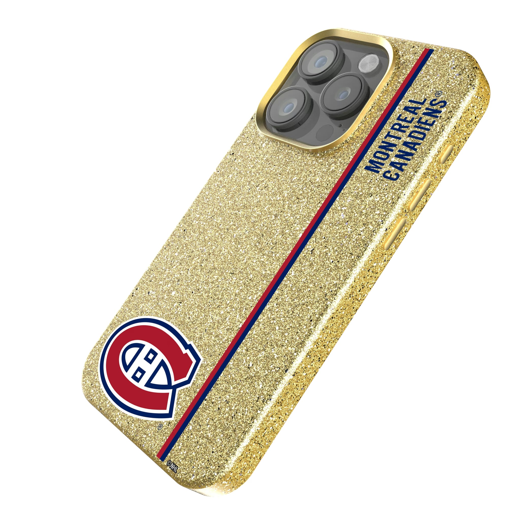 Montreal Canadiens Sidebar iPhone Bling Phone Case for Apple iPhone - Isometric View