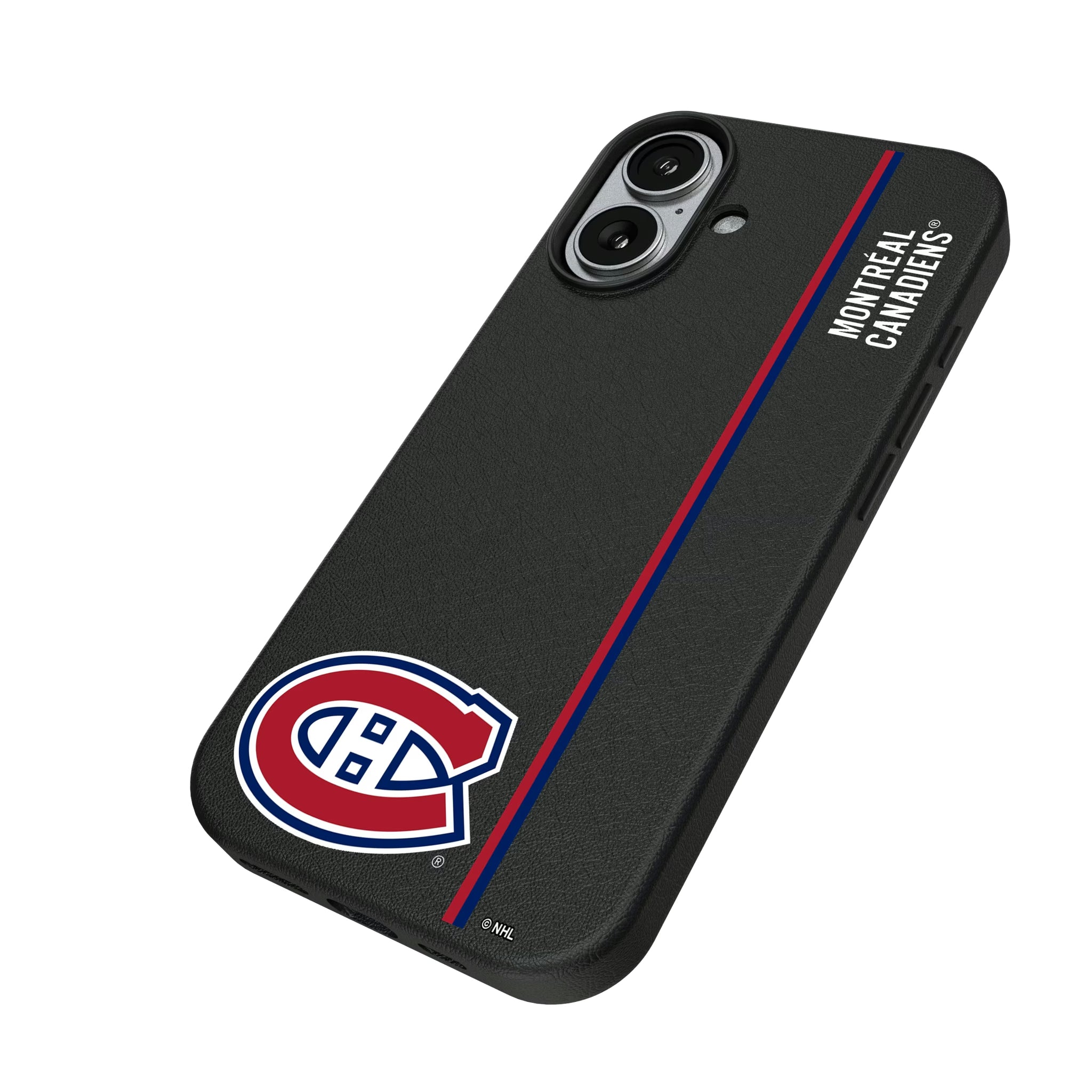Montreal Canadiens Sidebar iPhone MagSafe Compatible Phone Case for Apple iPhone - Isometric View#Device_iPhone 17