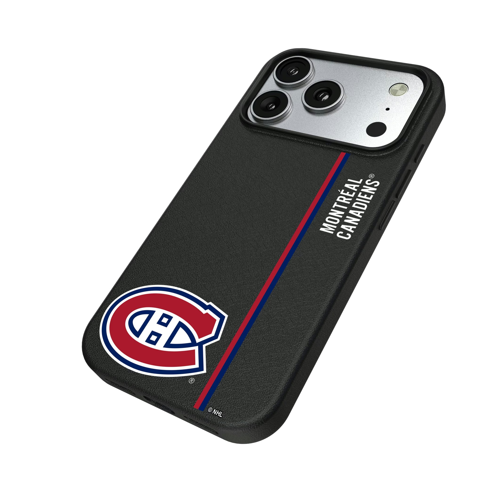Montreal Canadiens Sidebar iPhone MagSafe Compatible Phone Case for Apple iPhone - Isometric View#Device_iPhone 17 Pro