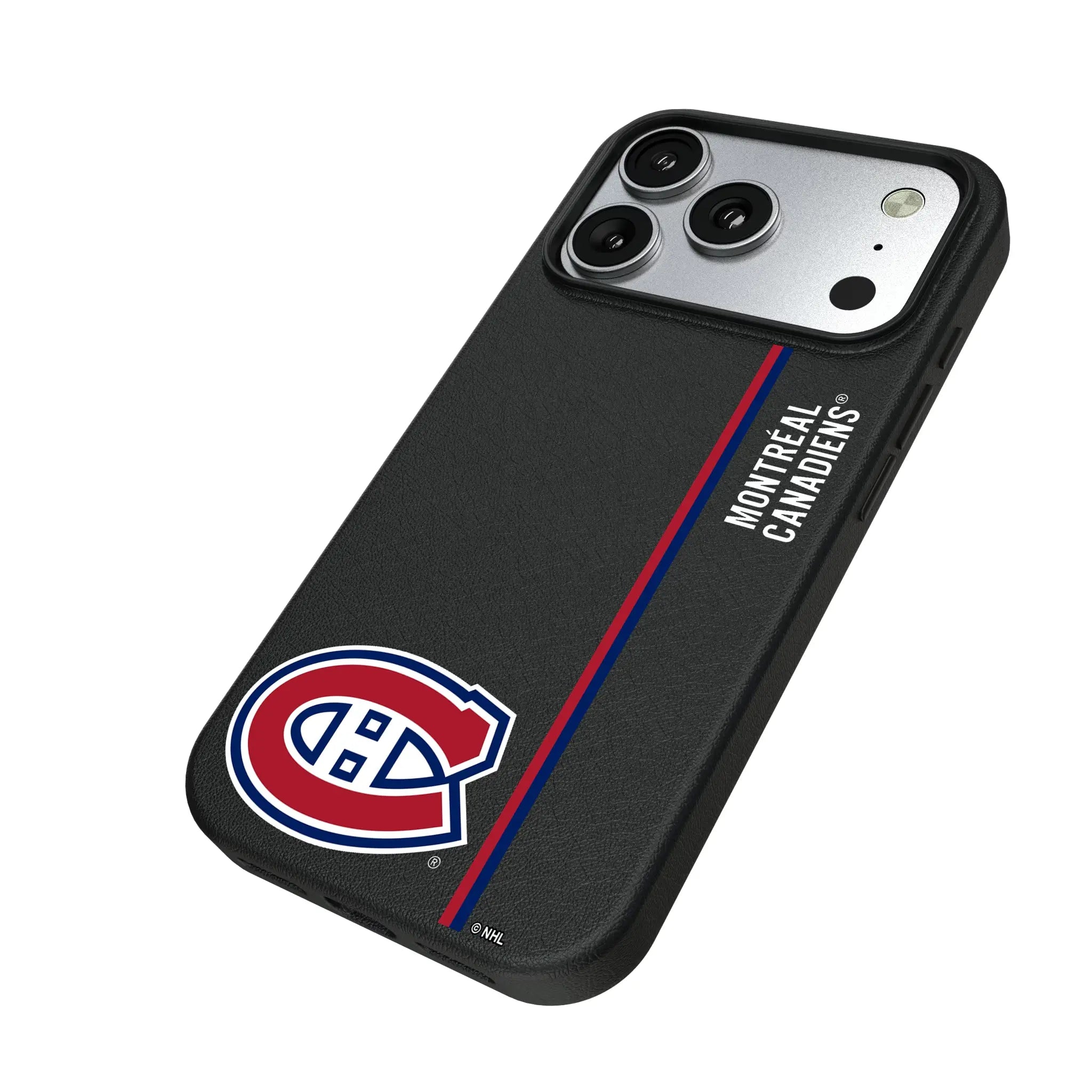Montreal Canadiens Sidebar iPhone MagSafe Compatible Phone Case for Apple iPhone - Isometric View#Device_iPhone 17 Pro