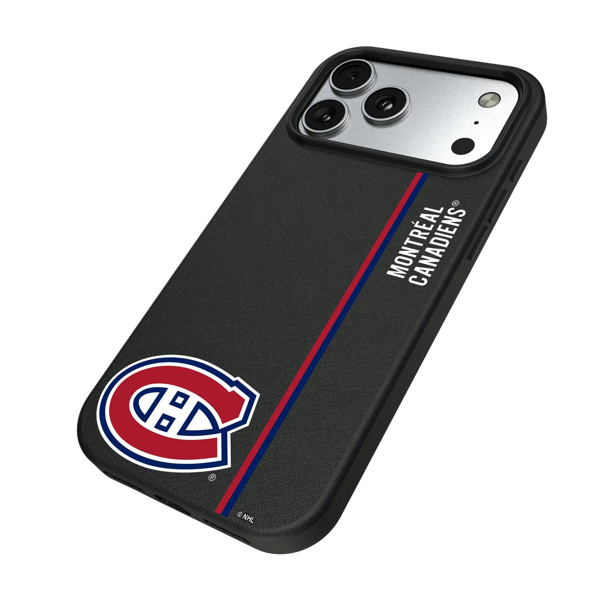 Montreal Canadiens Sidebar iPhone MagSafe Compatible Phone Case for Apple iPhone - Isometric View#Device_iPhone 17 Pro Max