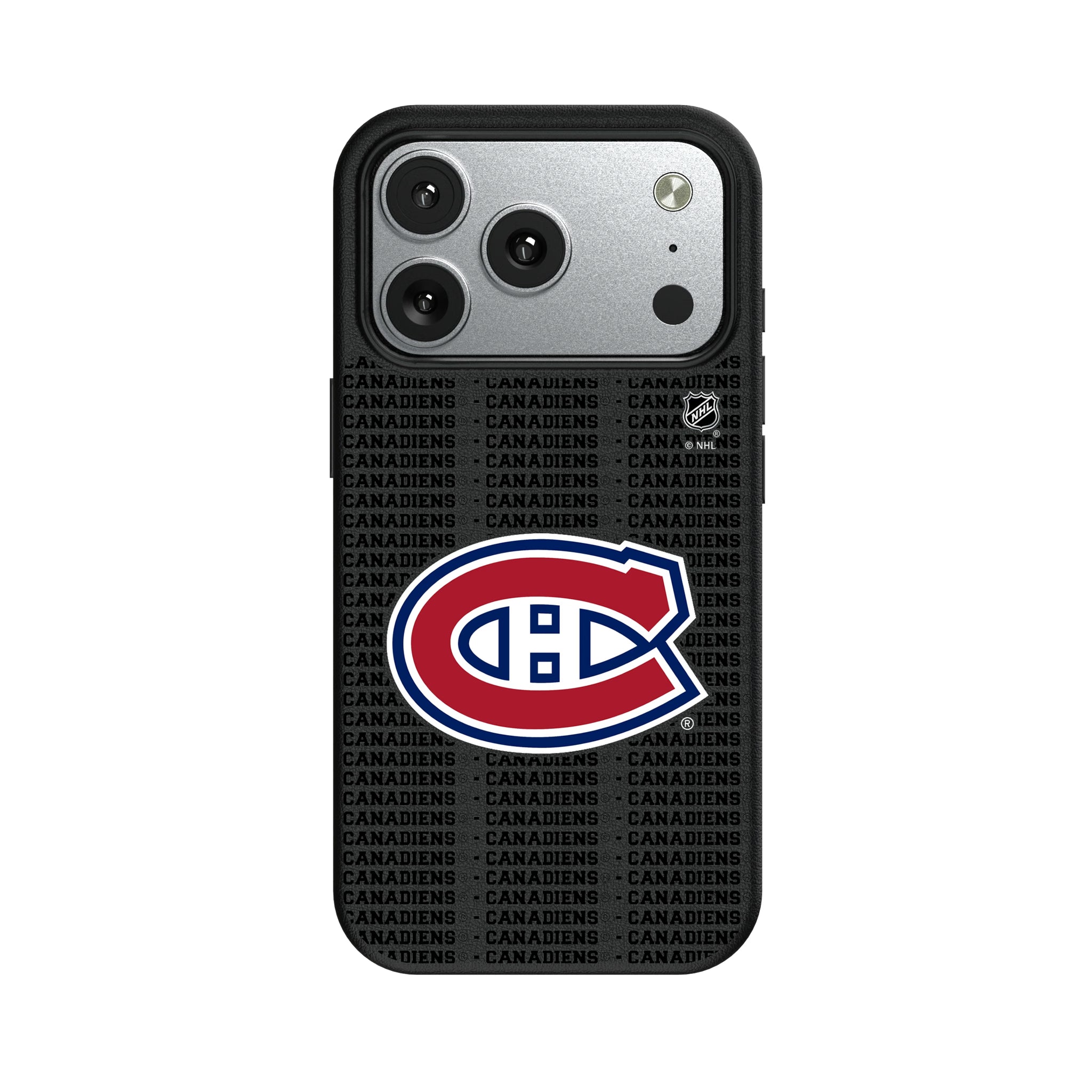 Montreal Canadiens Text Backdrop iPhone MagSafe Compatible Phone Case for Apple iPhone#Device_iPhone 17 Pro