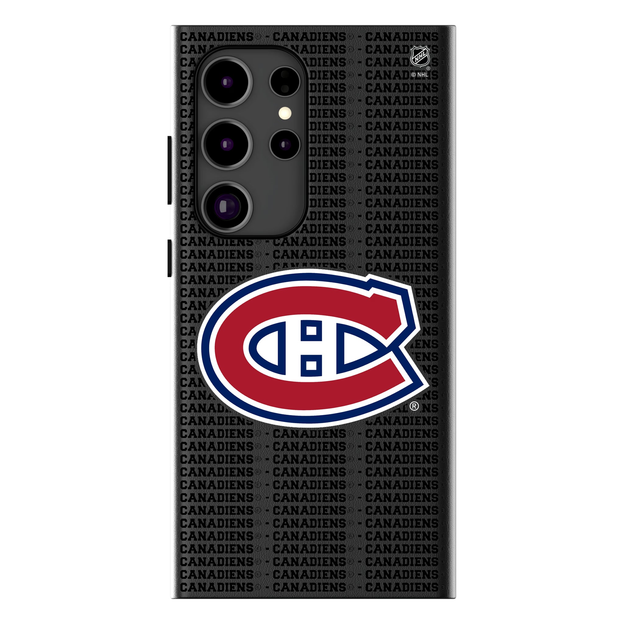 Montreal Canadiens Text Backdrop Galaxy MagSafe Compatible Phone Case for Samsung Galaxy
