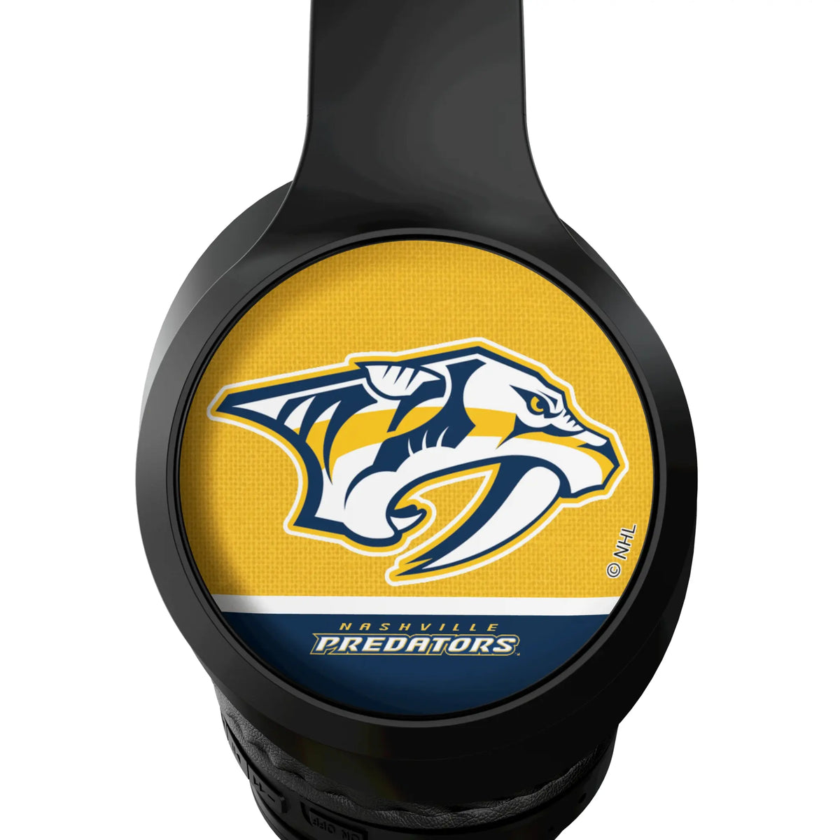 Nashville Predators Endzone Solid Wireless Over-Ear Headphones With Case - Detail