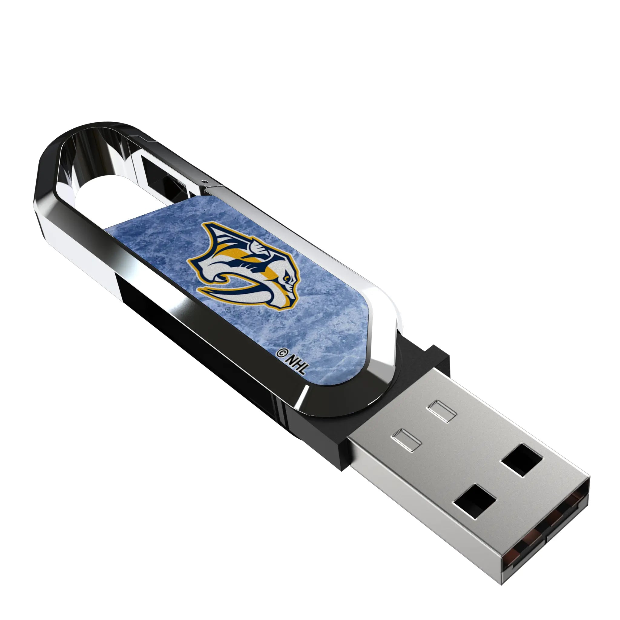 Nashville Predators Ice Flood USB 64GB Clip Style Flash Drive