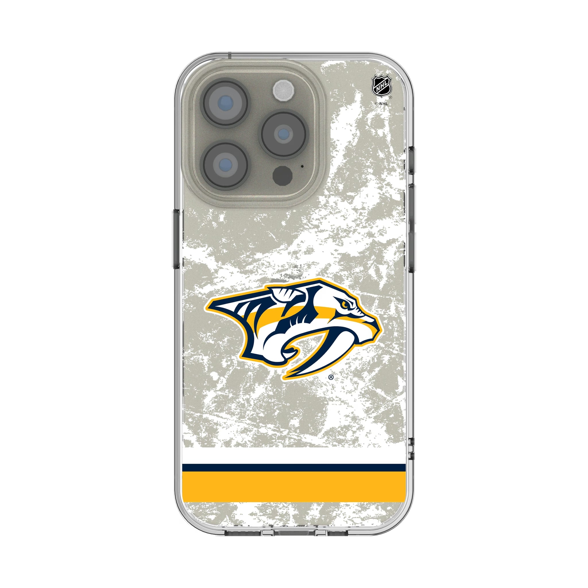 Nashville Predators Ice Stripe iPhone Clear Phone Case for Apple iPhone