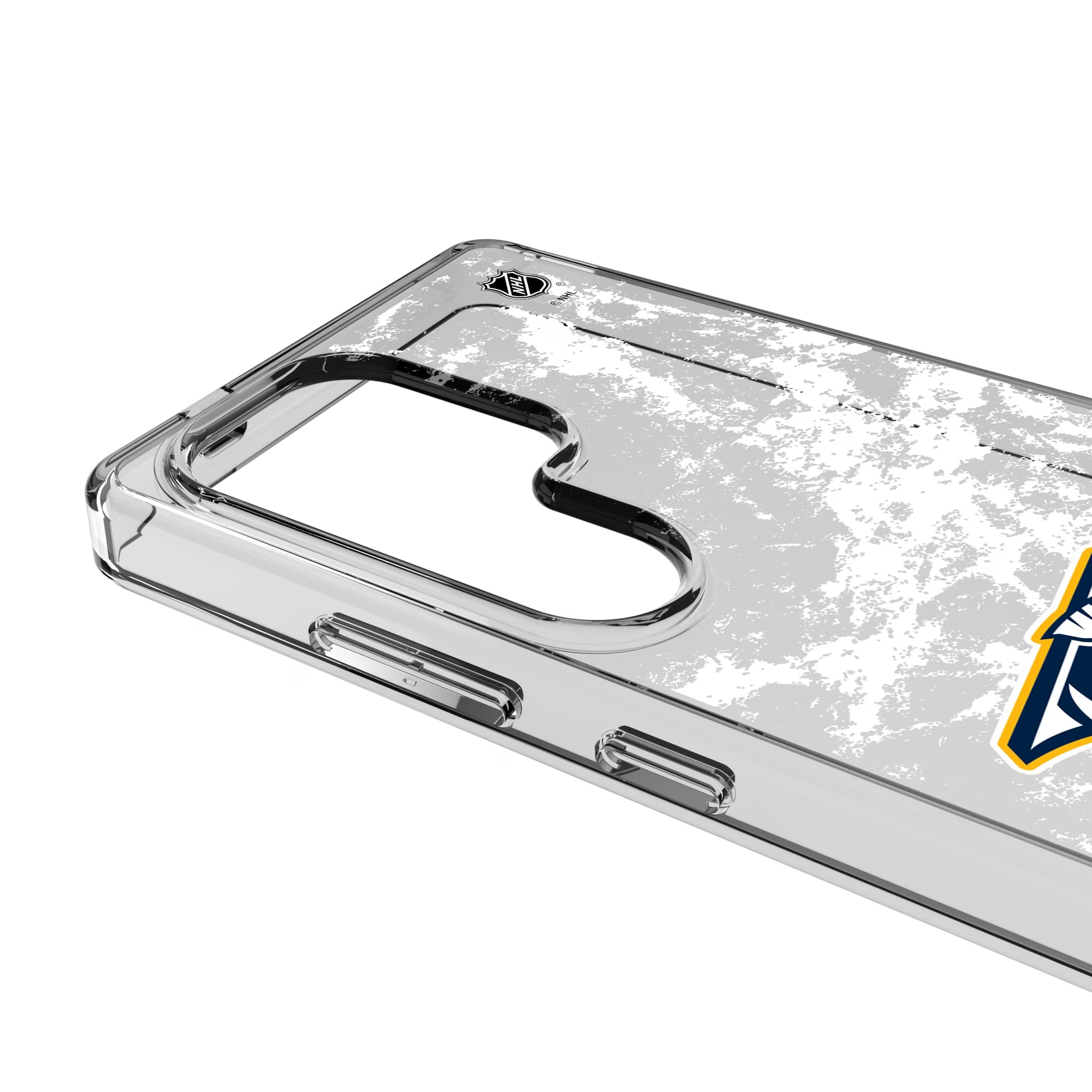 Nashville Predators Ice Stripe Galaxy Clear Phone Case for Samsung Galaxy - Detail