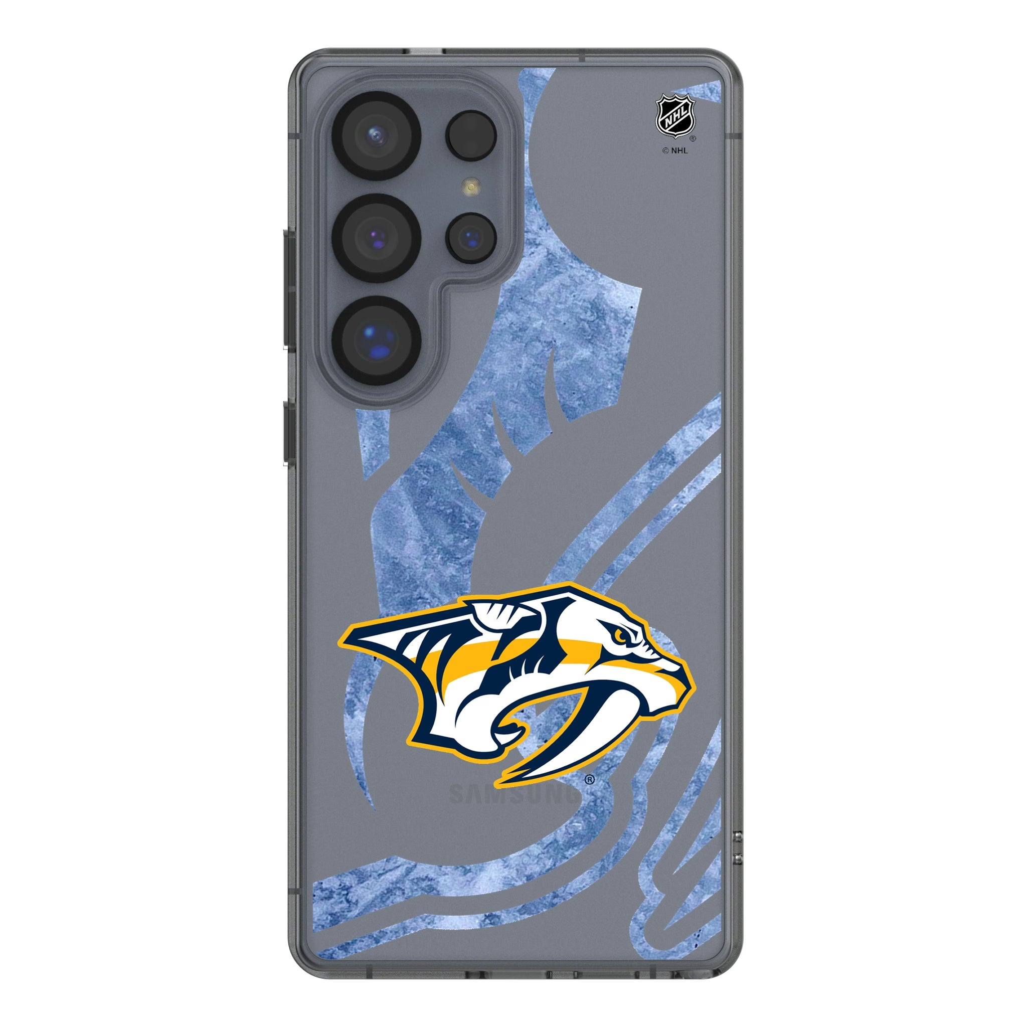 Nashville Predators Ice Tilt Galaxy Clear Phone Case for Samsung Galaxy