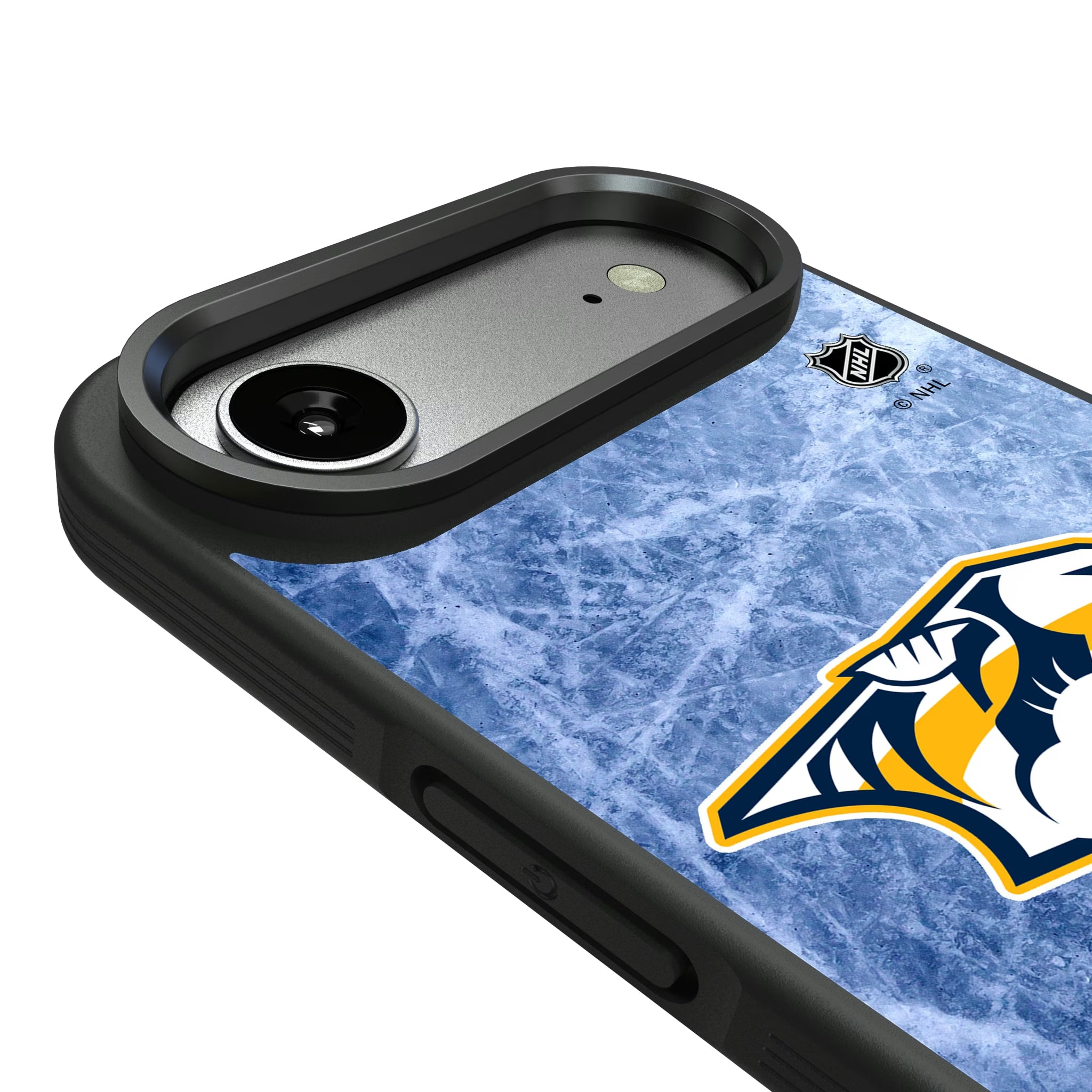 Nashville Predators Ice Wordmark iPhone Bump Phone Case for Apple iPhone - Detail#Device_iPhone Air