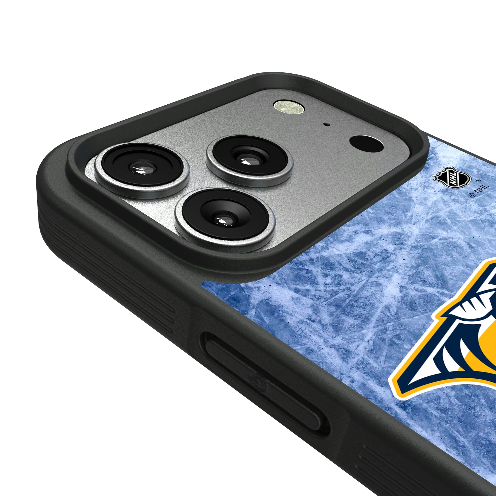 Nashville Predators Ice Wordmark iPhone Bump Phone Case for Apple iPhone - Detail#Device_iPhone 17 Pro