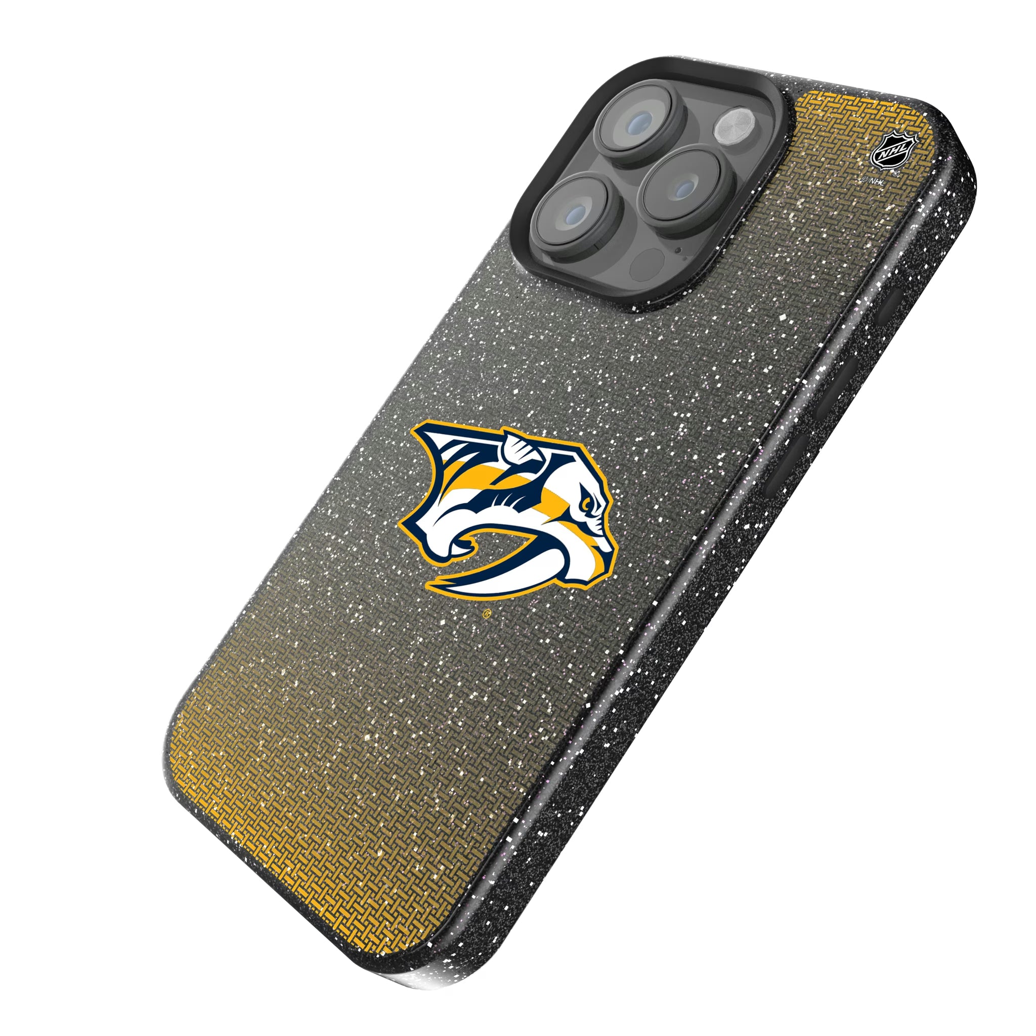 Nashville Predators Linen iPhone Bling Phone Case for Apple iPhone - Isometric View