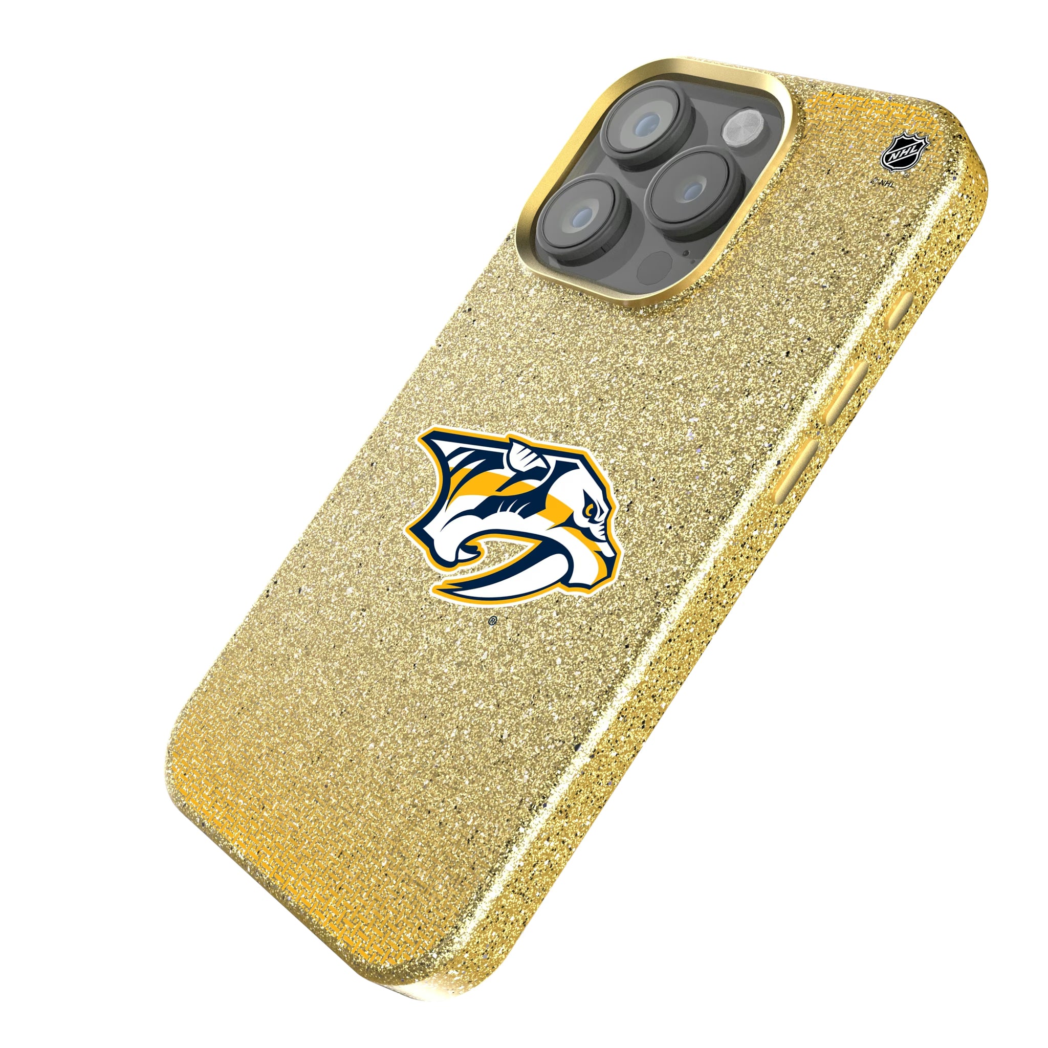 Nashville Predators Linen iPhone Bling Phone Case for Apple iPhone - Isometric View